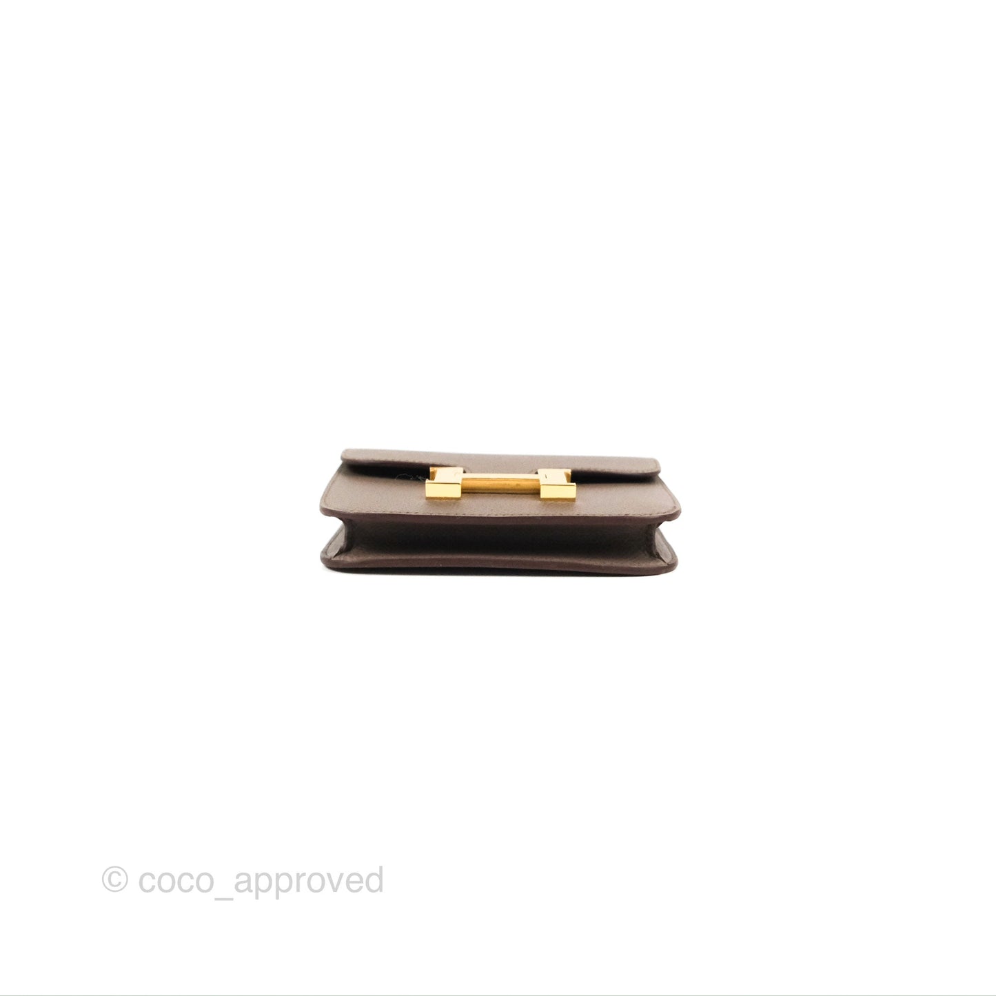 Hermès Constance Slim Wallet Etain Epsom Gold Hardware