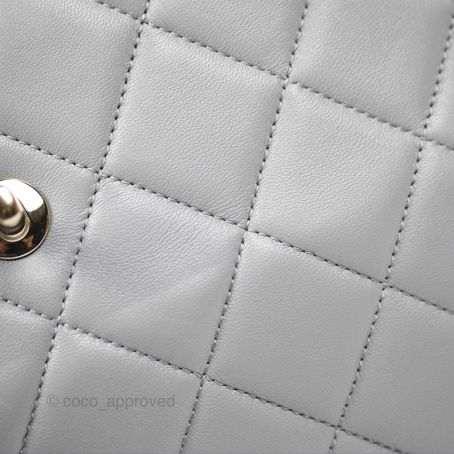 Chanel Small Trendy CC Grey Lambskin Gold Hardware