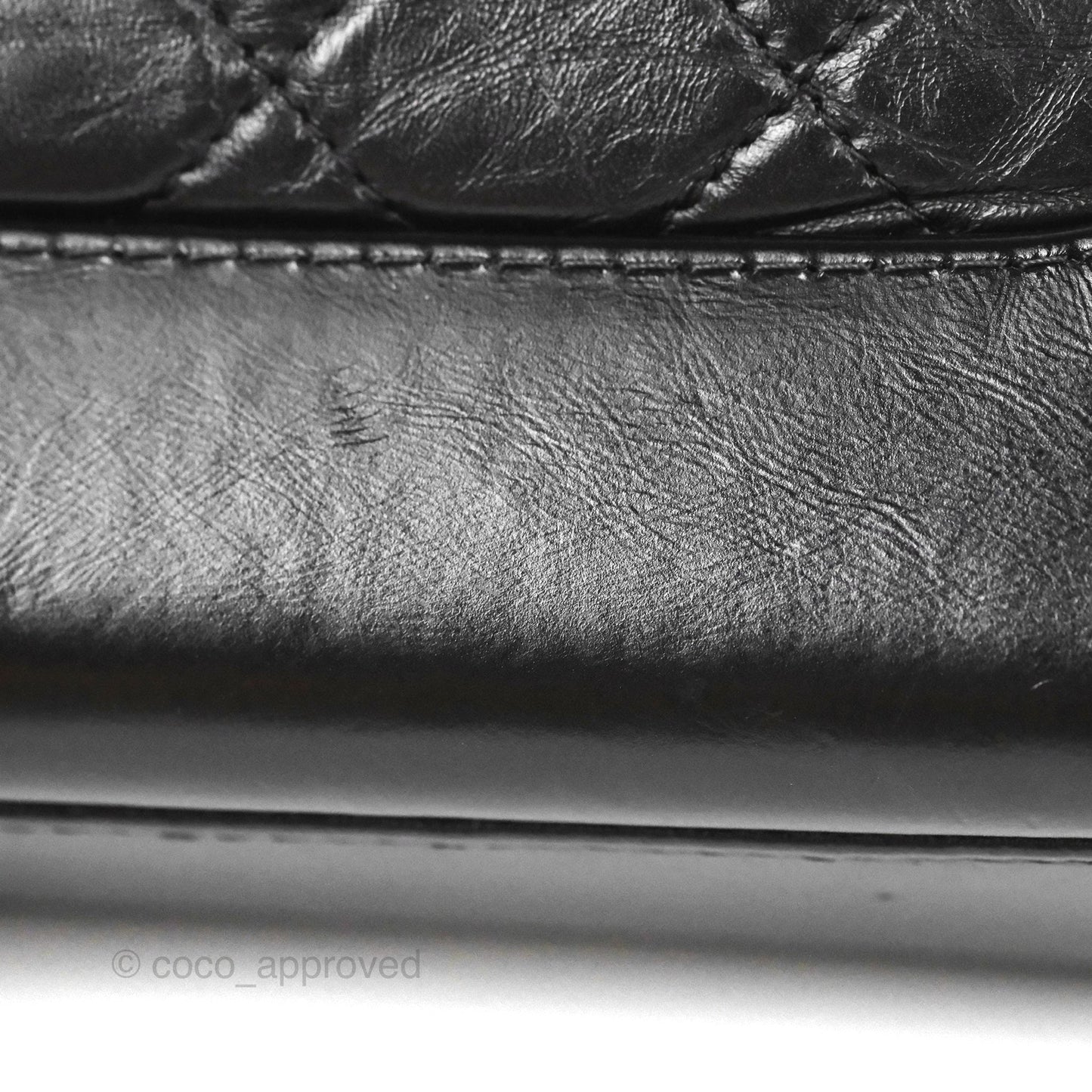 Chanel Small Gabrielle Hobo Quilted Black Aged Calfskin
