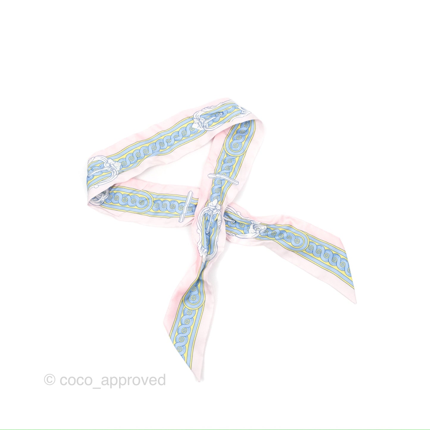 Hermès Silk Bride De Cour Twilly