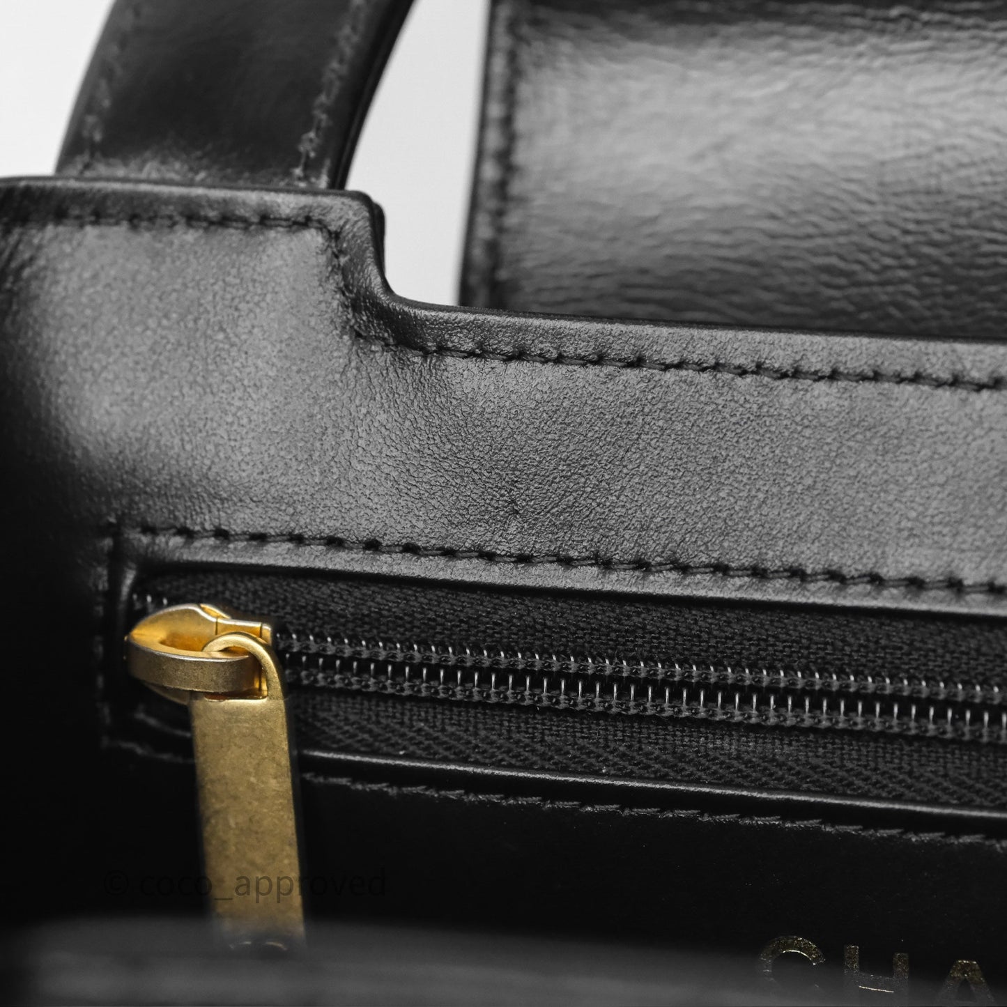 Chanel Kelly Bag Quilted Black Shiny Crumpled Calfskin Aged Gold Hardware