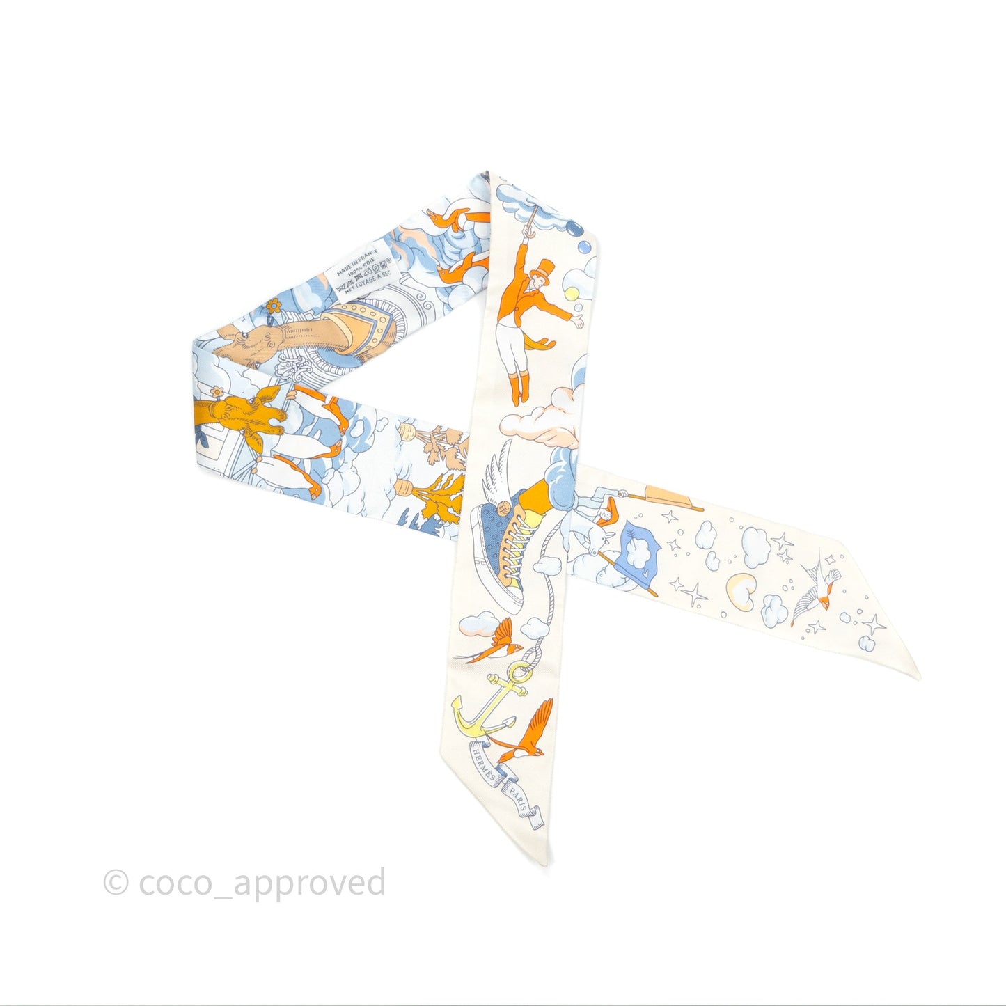 Hermès Sur Mon Nuage Silk Twilly
