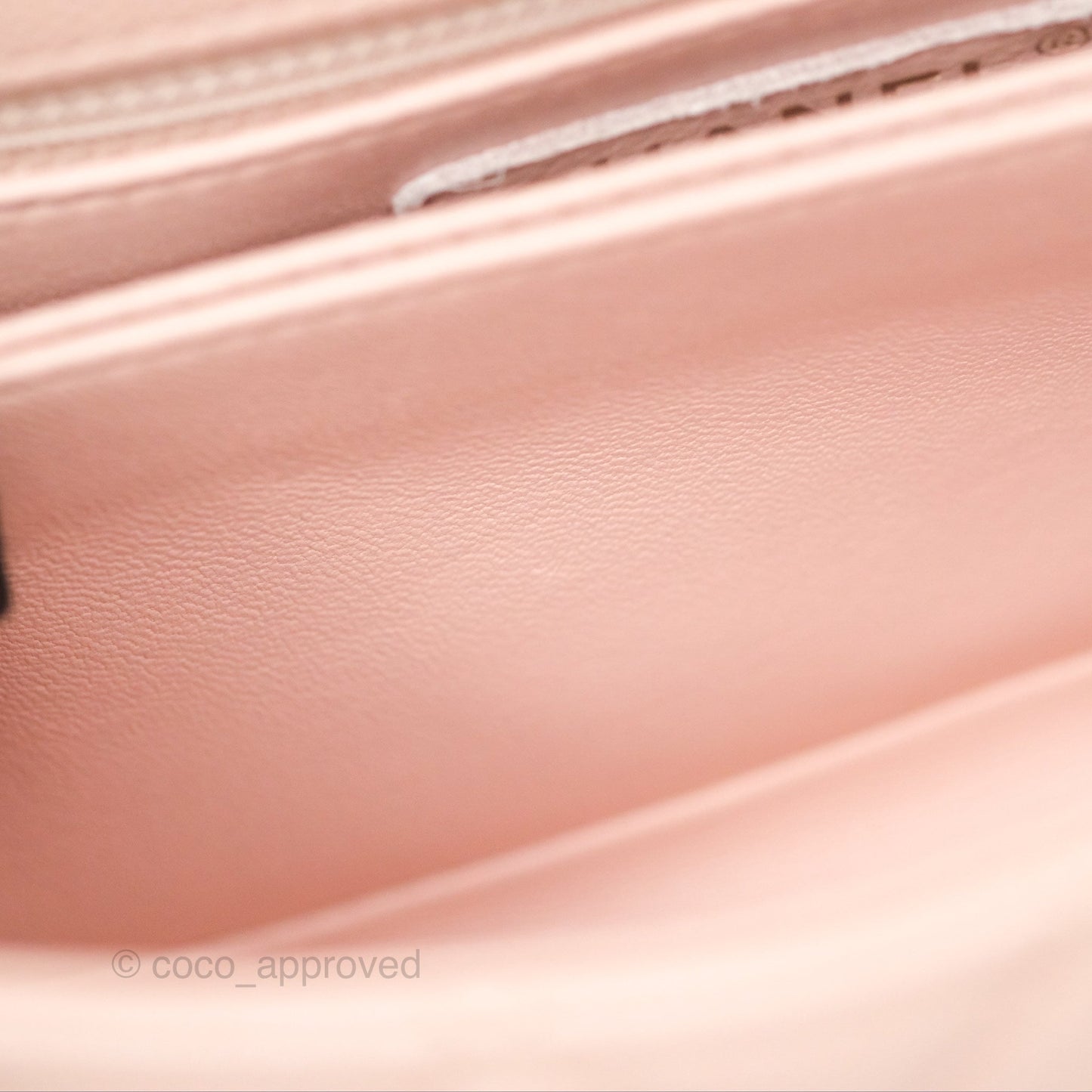 Chanel Small Coco Handle Light Pink Caviar Gold Hardware