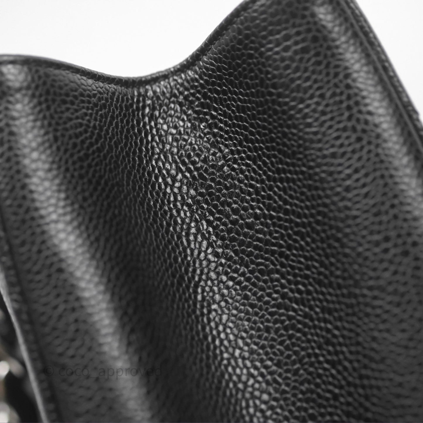 Chanel GST Black Caviar Silver Hardware