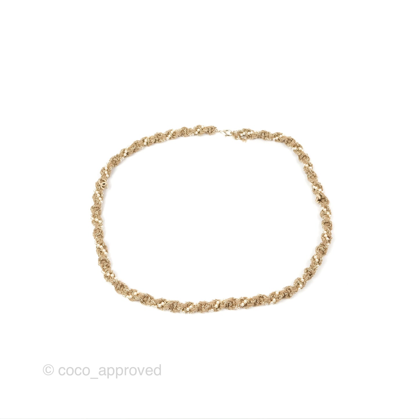 Chanel Long CC Necklace Gold Tone 18A
