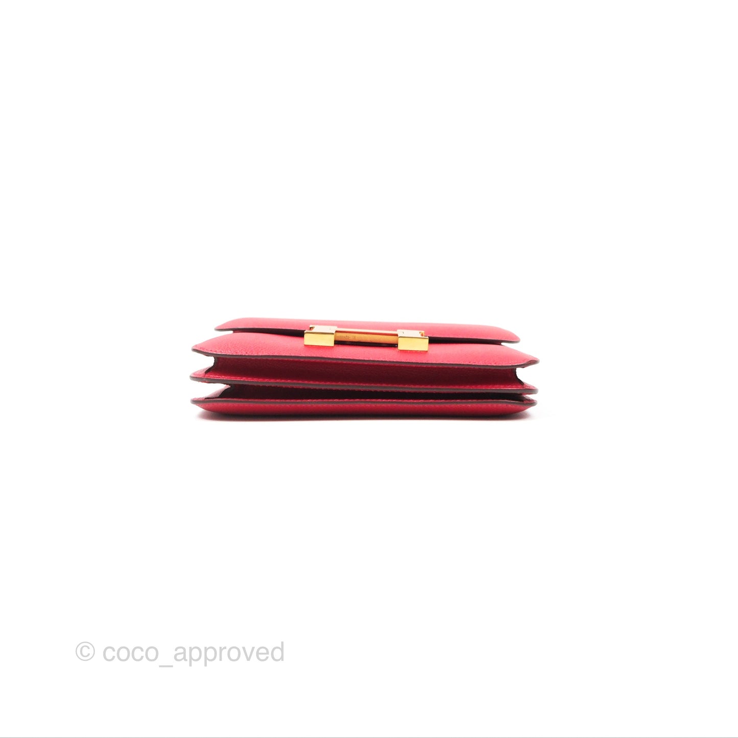Hermès Constance Mini 18cm Red Epsom Gold Hardware