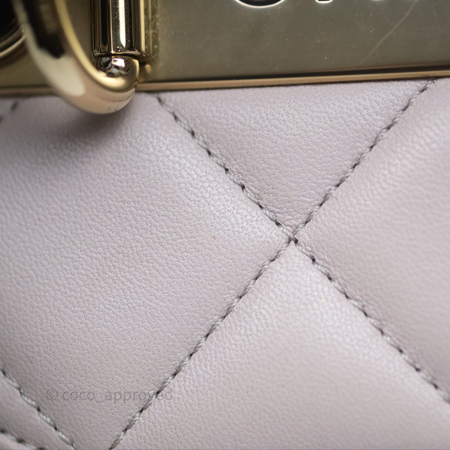 Chanel Trendy CC Vanity Case Lilac Lambskin Gold Hardware