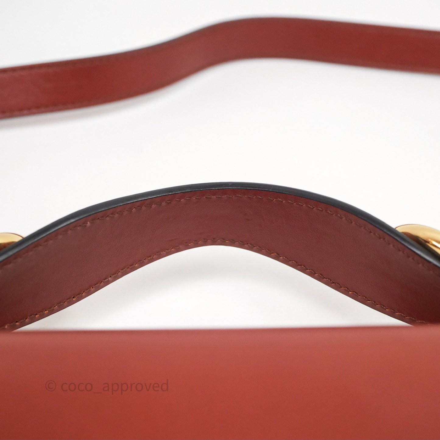 Chloé Mini C Bag Sepia Brown Shiny/Suede Calfskin
