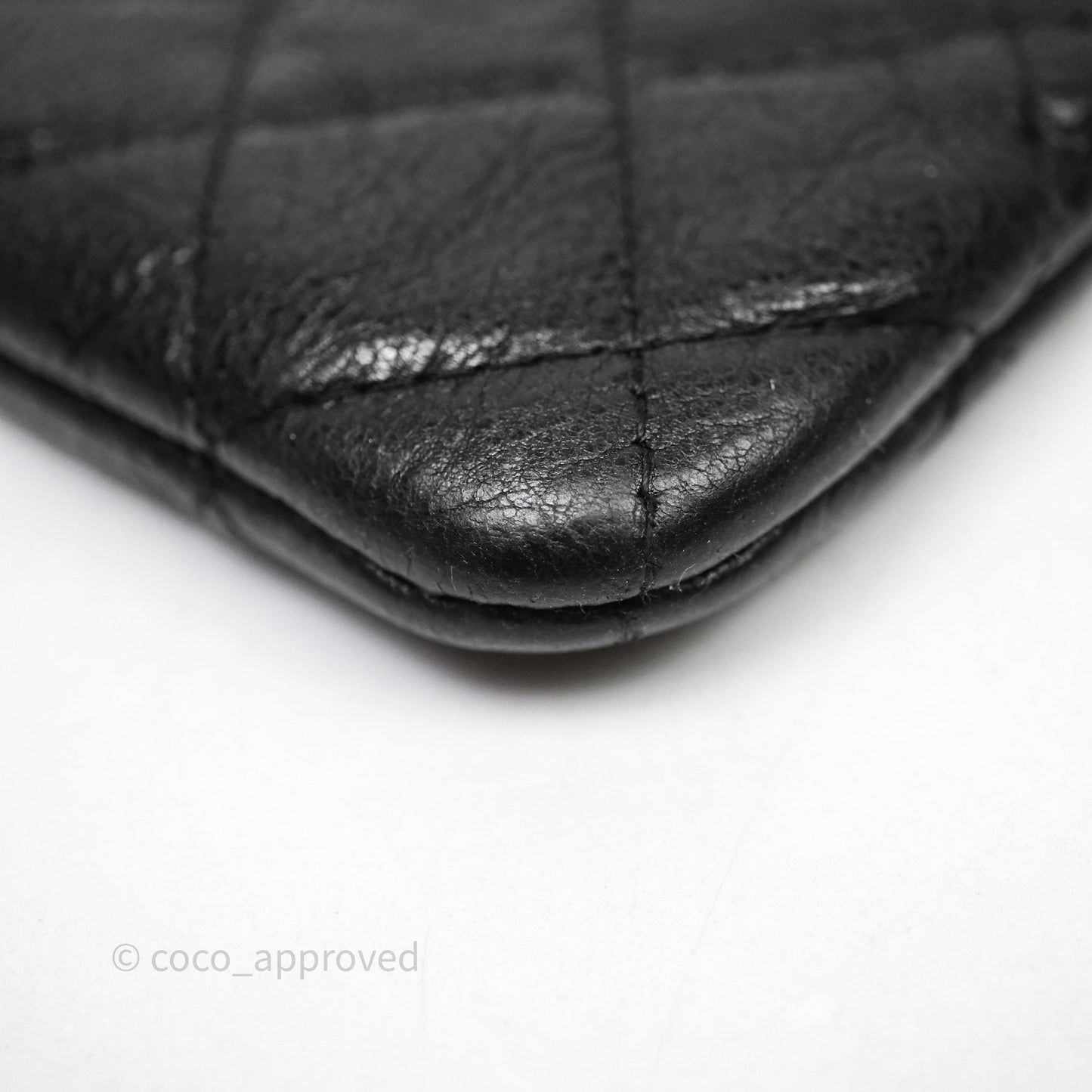 Chanel Quilted Mini O Case So Black Calfskin
