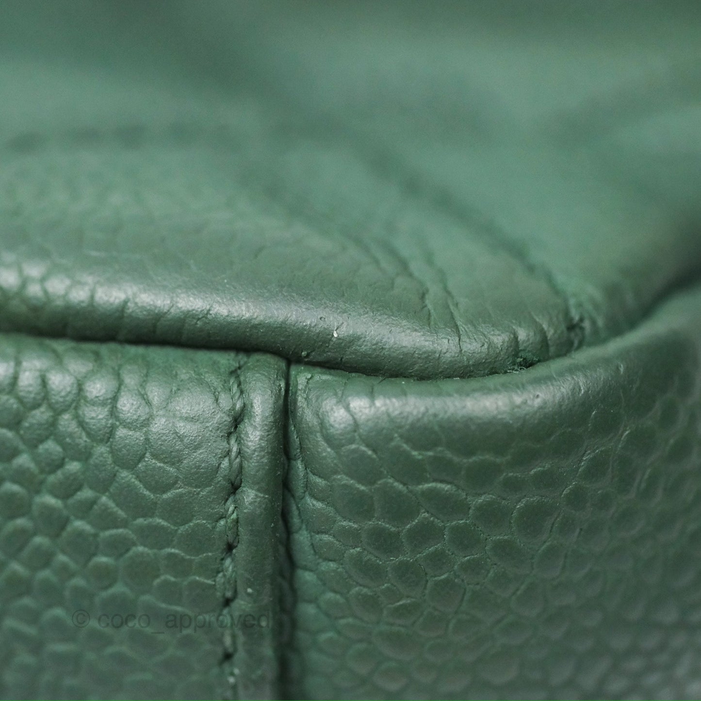 Chanel Globe Trotter Flap Bag Dark Green Caviar Aged Gold Hardware
