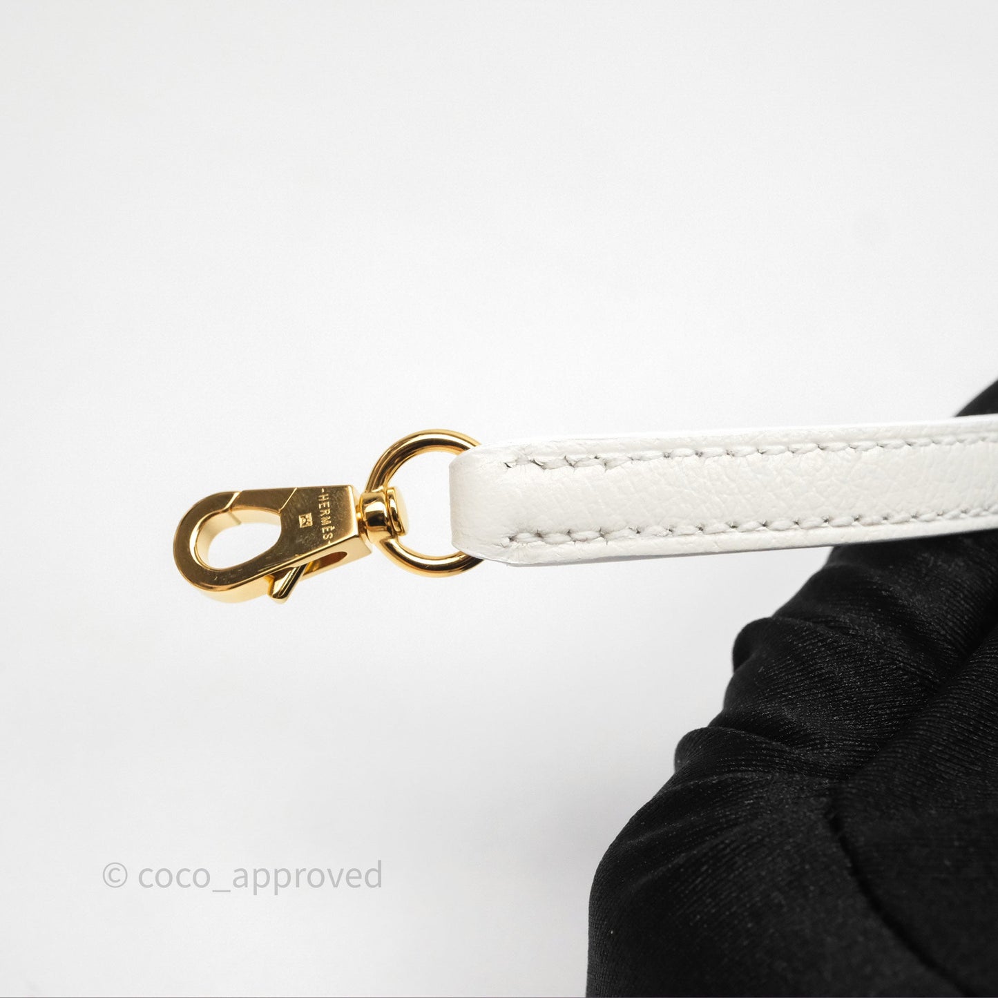 Hermès Bolide Mini 1923 Blanc 01 Evercolor Gold Hardware