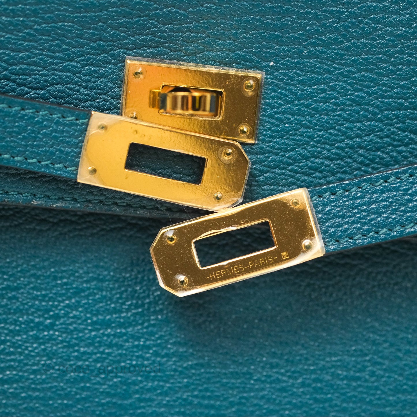 Hermès Kelly To Go Wallet Vert Bosphore Chevre Mysore Gold Hardware
