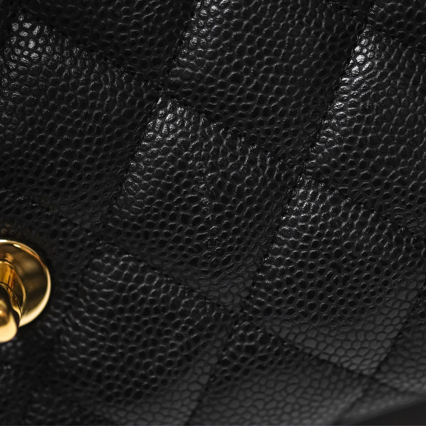 Chanel Jumbo Double Flap Black Caviar Gold Hardware⁣⁣