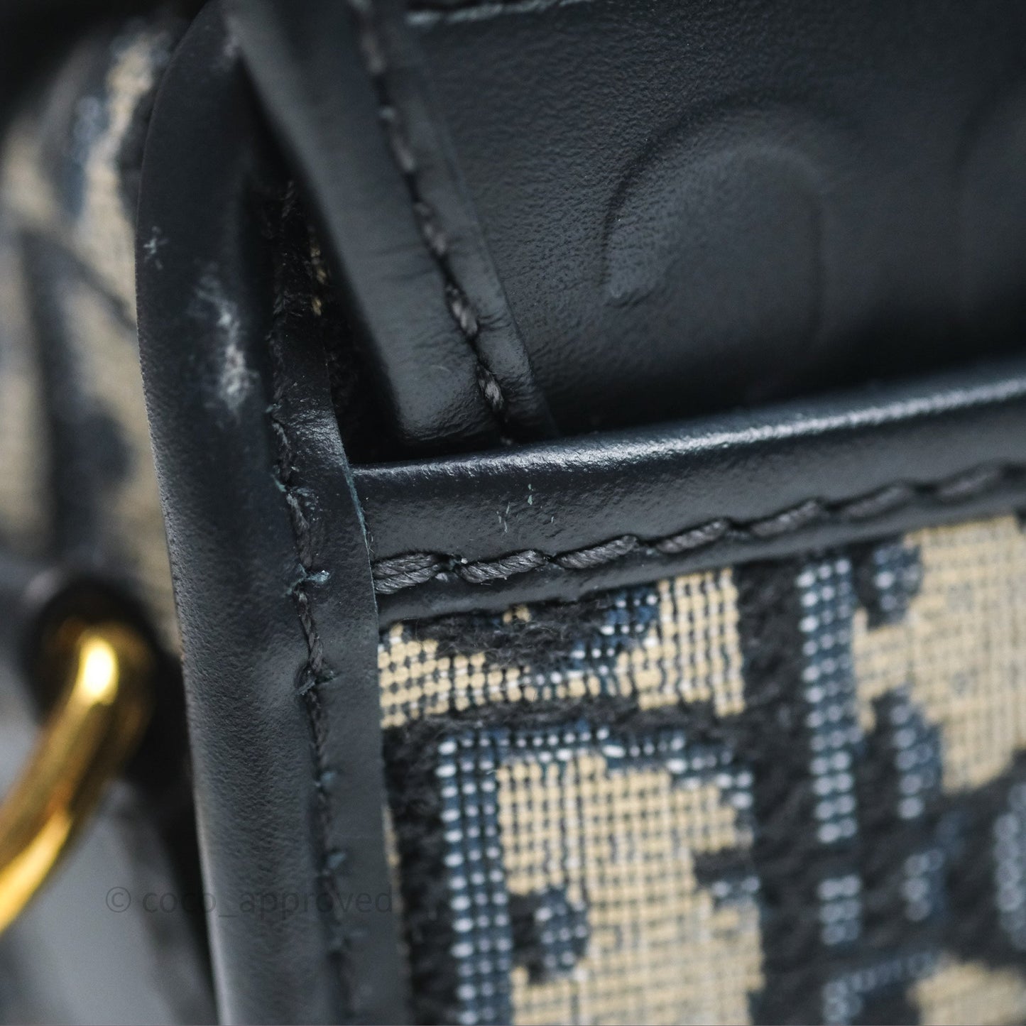 Christian Dior Bobby East-West Bag Blue Oblique Jacquard Canvas