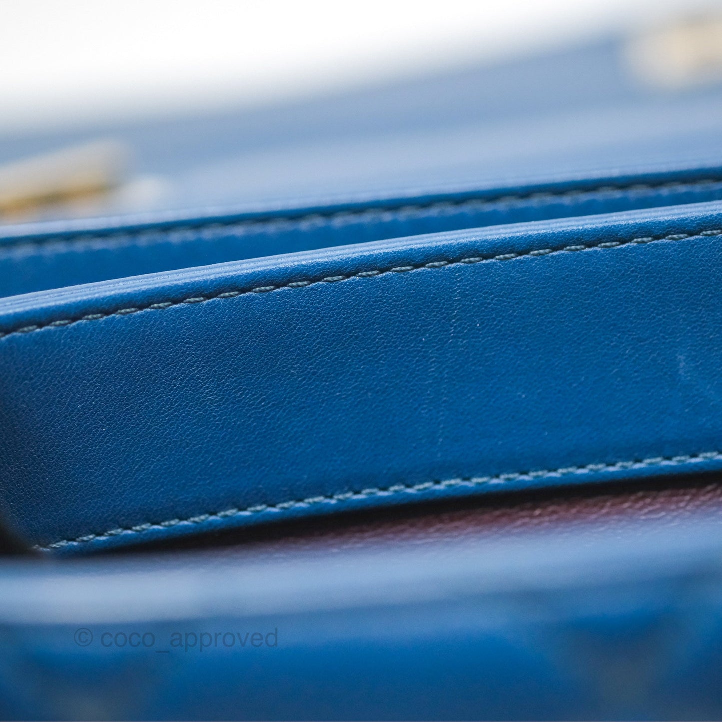 Chanel Medium Trendy CC Navy Blue Lambskin Gold Hardware