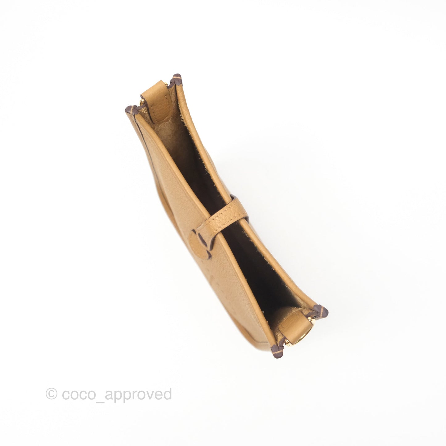 Hermès Mini Evelyne 16 Biscuit 48 Clemence Gold Hardware