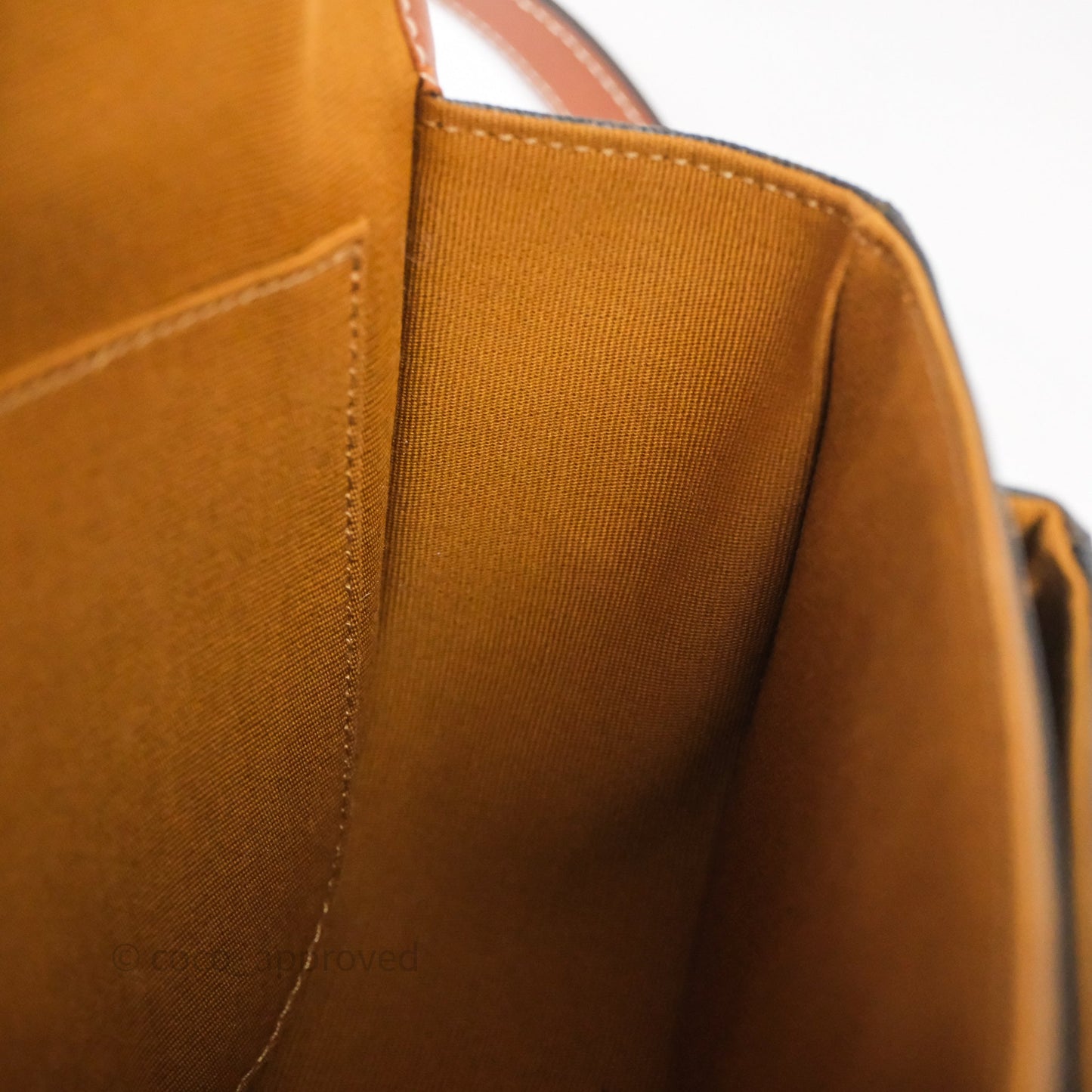 Celine Medium Folco Bag Triomphe Canvas Tan