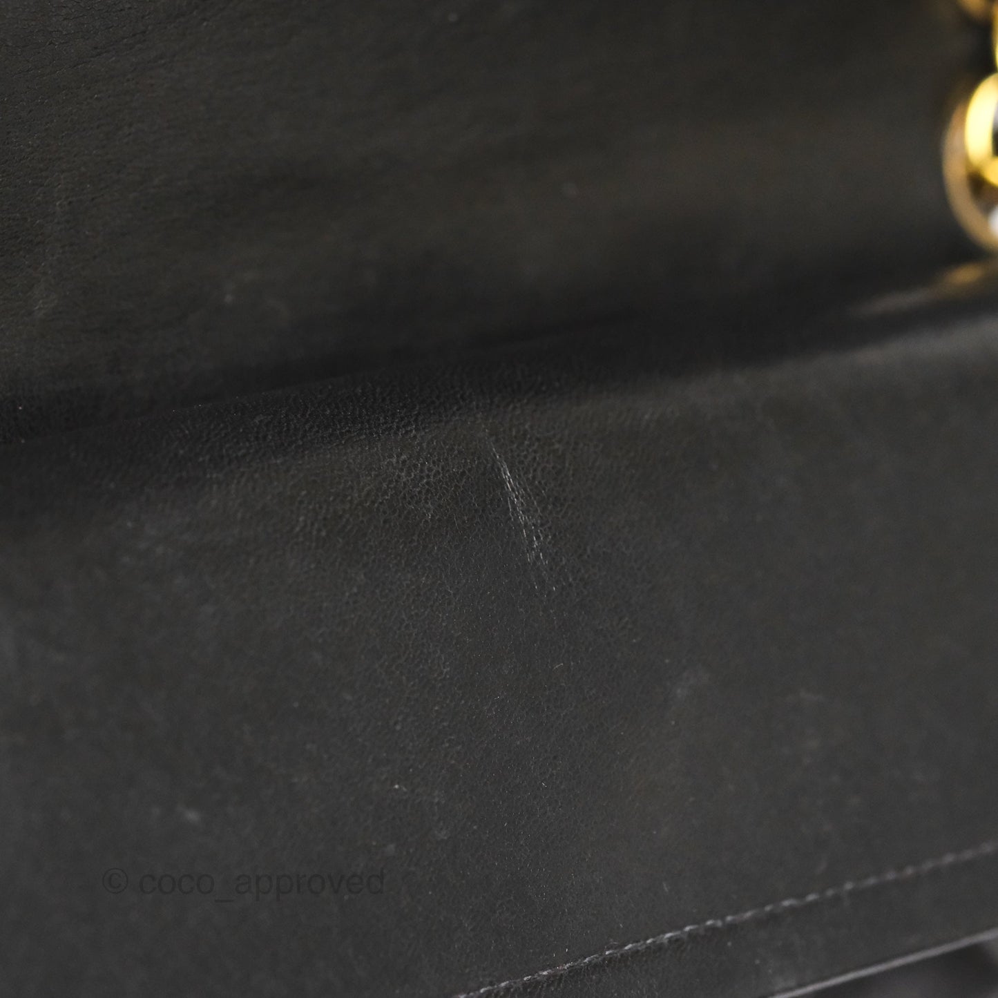 Chanel Vintage Small Classic Flap Black Lambskin 24K Gold Hardware