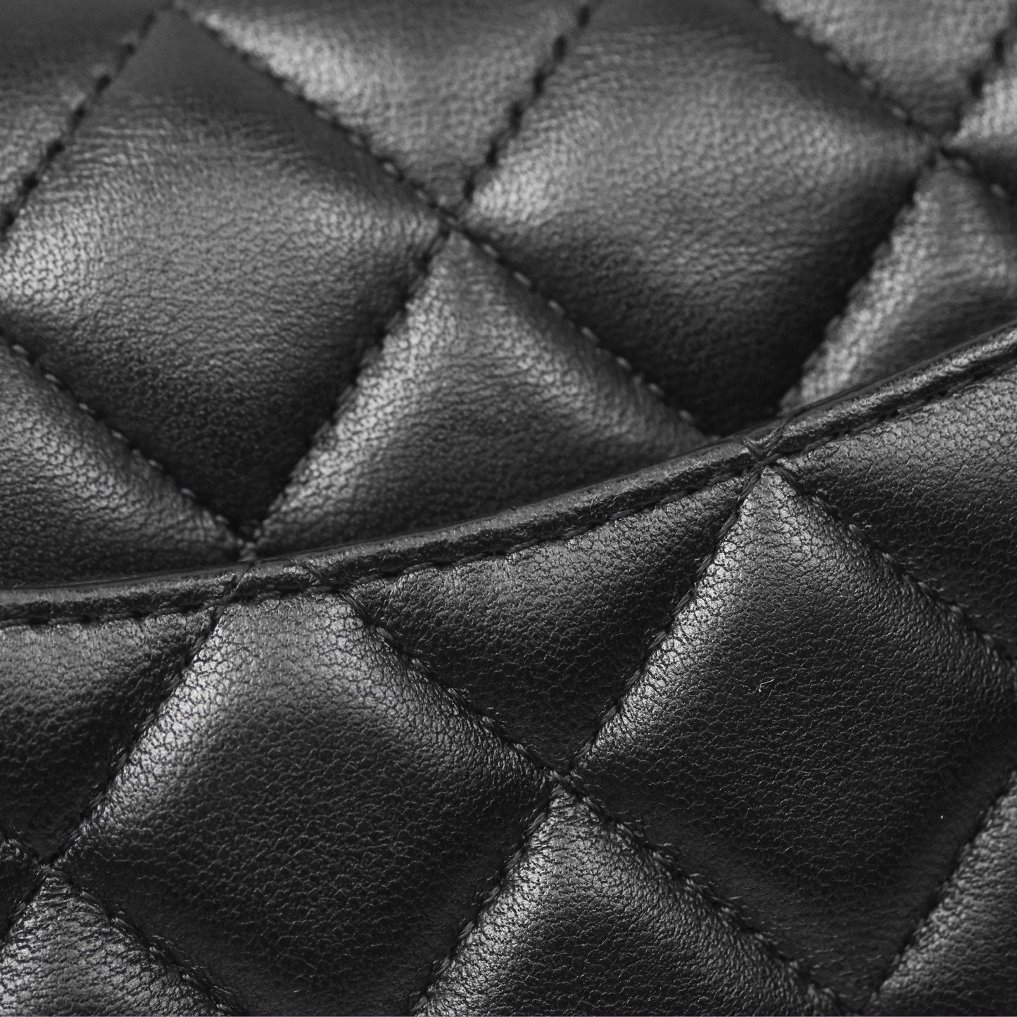 Chanel Mini Rectangular Quilted Black Lambskin Gold Hardware