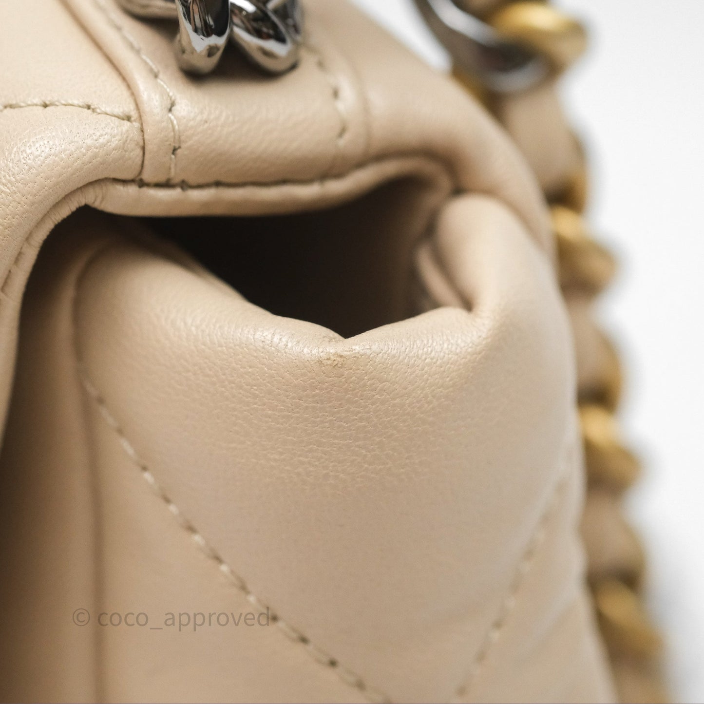 Chanel 19 Small Beige Mixed Hardware