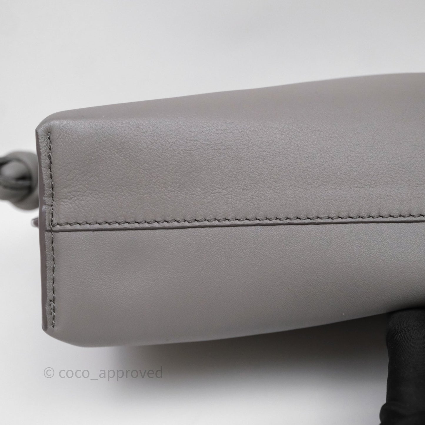 Loewe Mini Flamenco Clutch Nappa Calfskin Grey