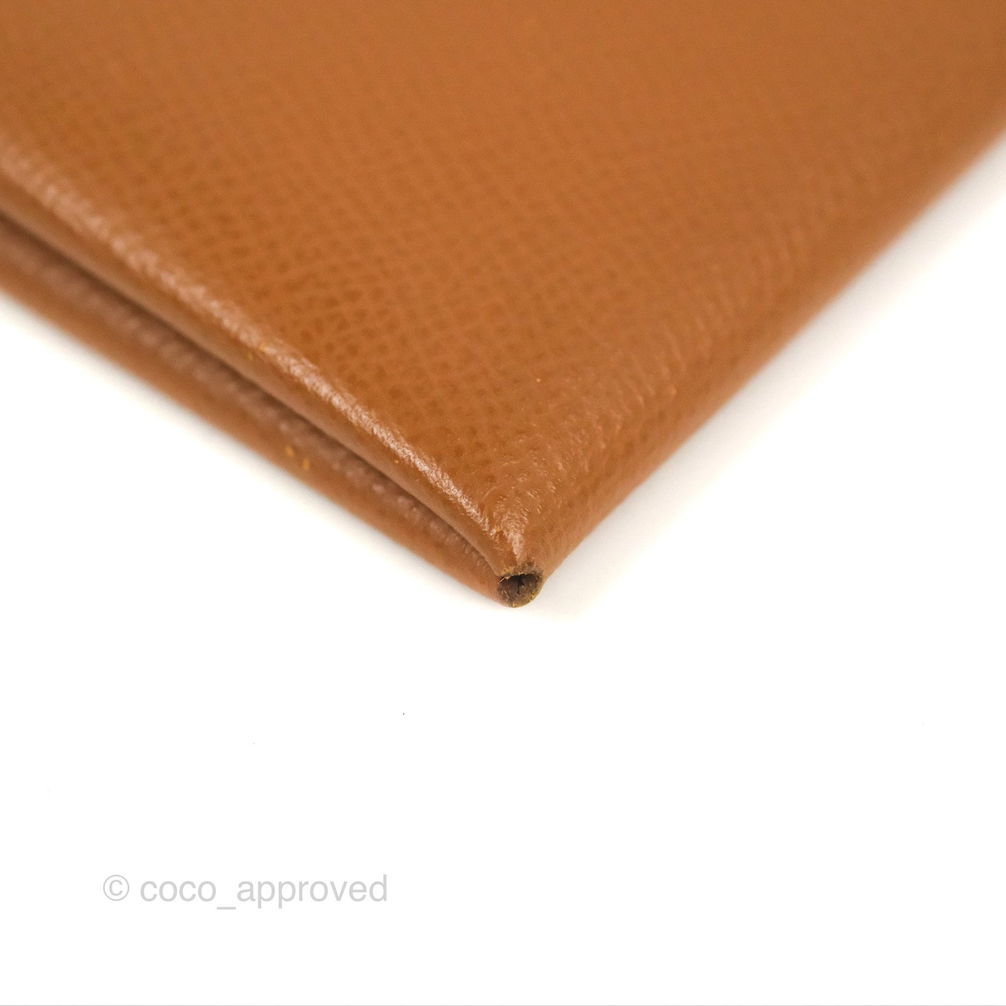 Hermès Calvi Card Holder Gold Epsom