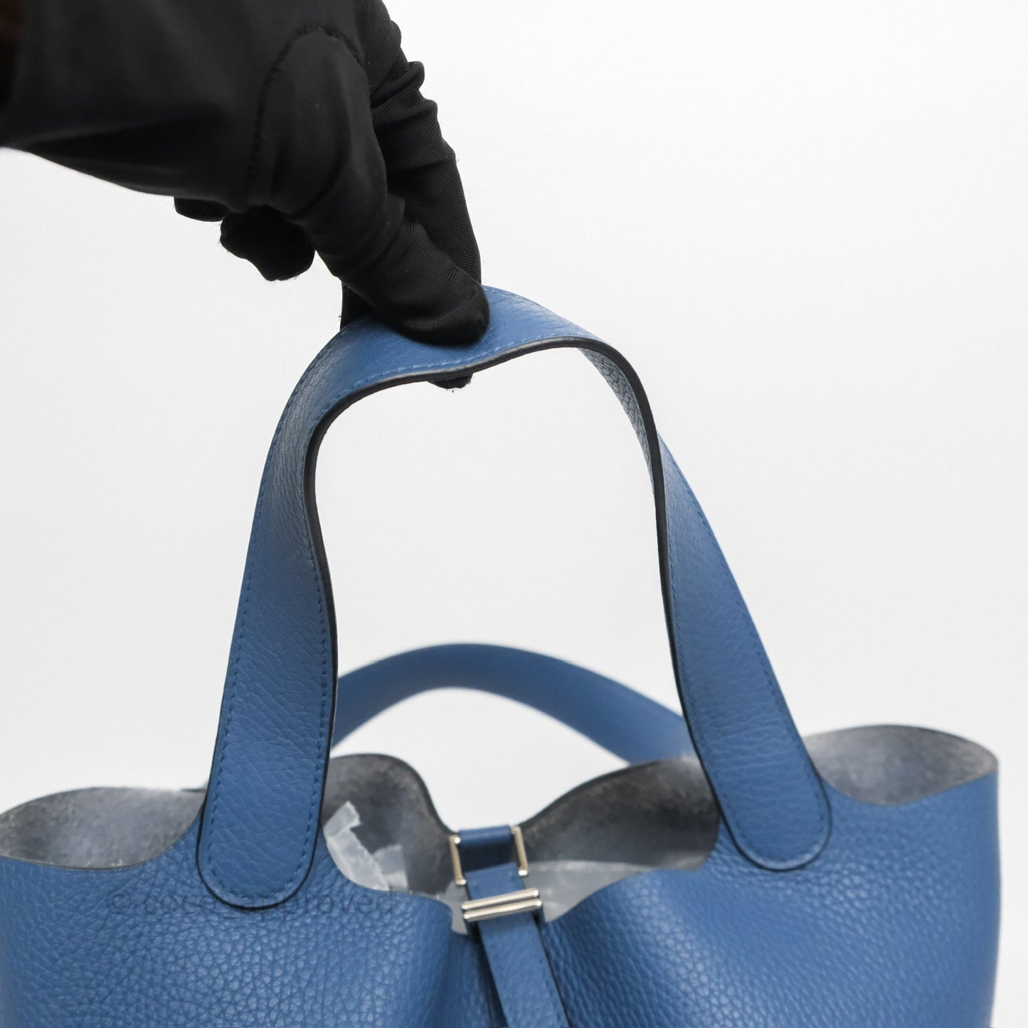 Hermès Picotin 22 Bleu Agate R2 Clemence Palladium Hardware