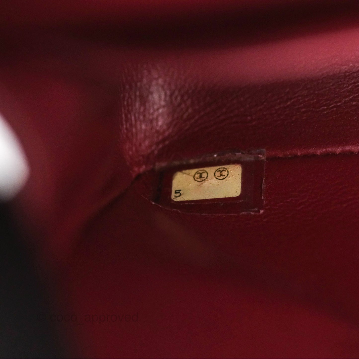 Chanel Vintage Classic Small S/M Flap Burgundy Caviar 24K Gold Hardware