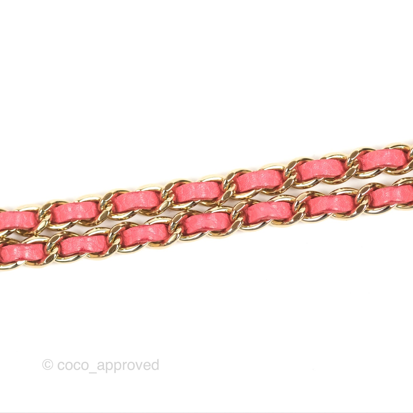 Chanel Golden Class Phone Holder With Chain Pink Caviar Gold Hardware