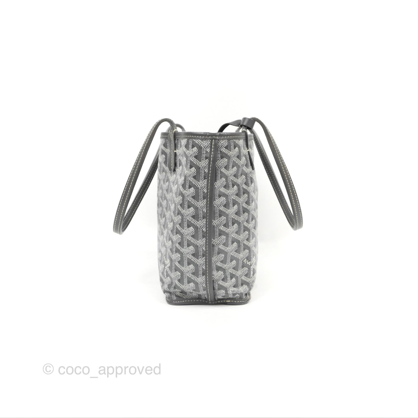 Goyard Anjou Mini Bag Goyardine Canvas Grey