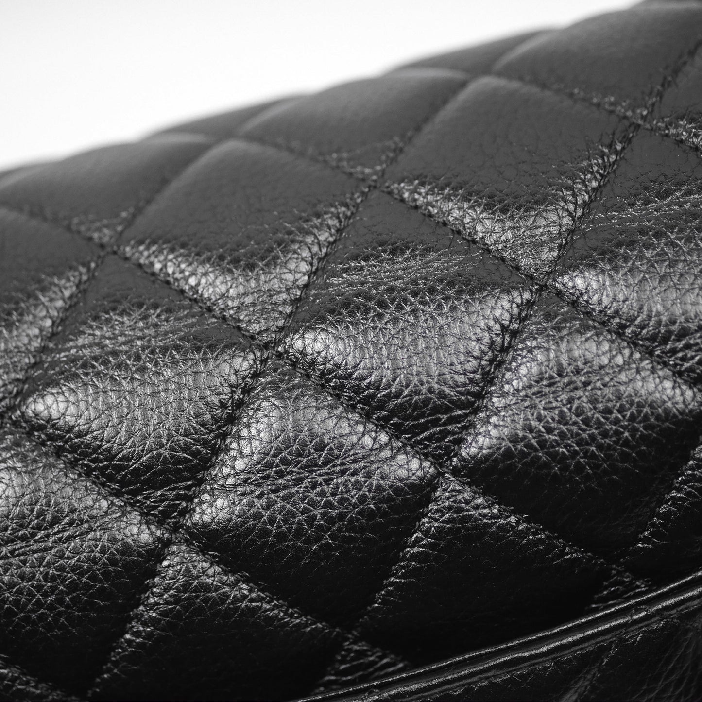 Chanel Quilted XXL Classic Flap Travel Bag Black Caviar Aged Gold Hardware 24C