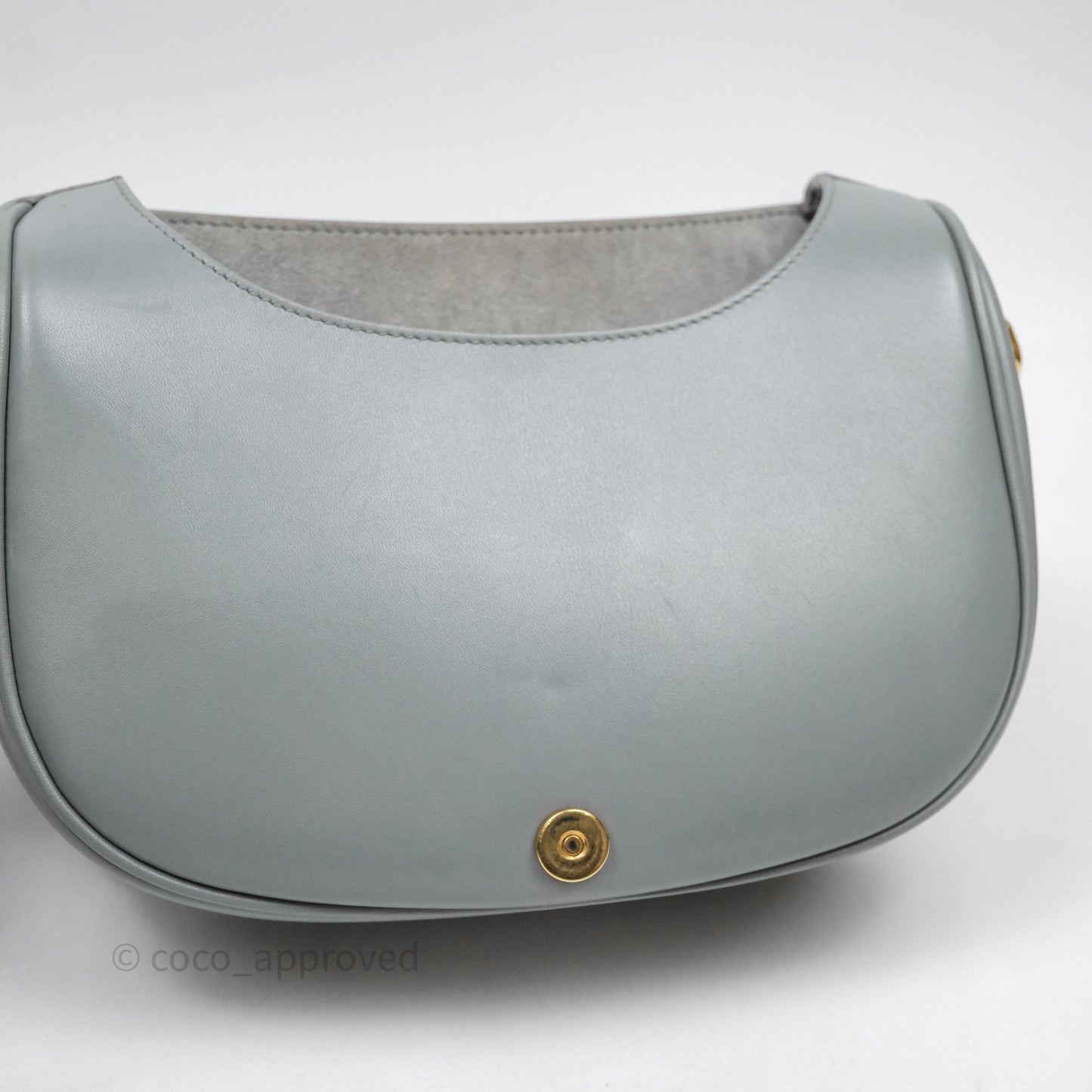 Christian Dior Medium Bobby Flap Grey Box Calfskin