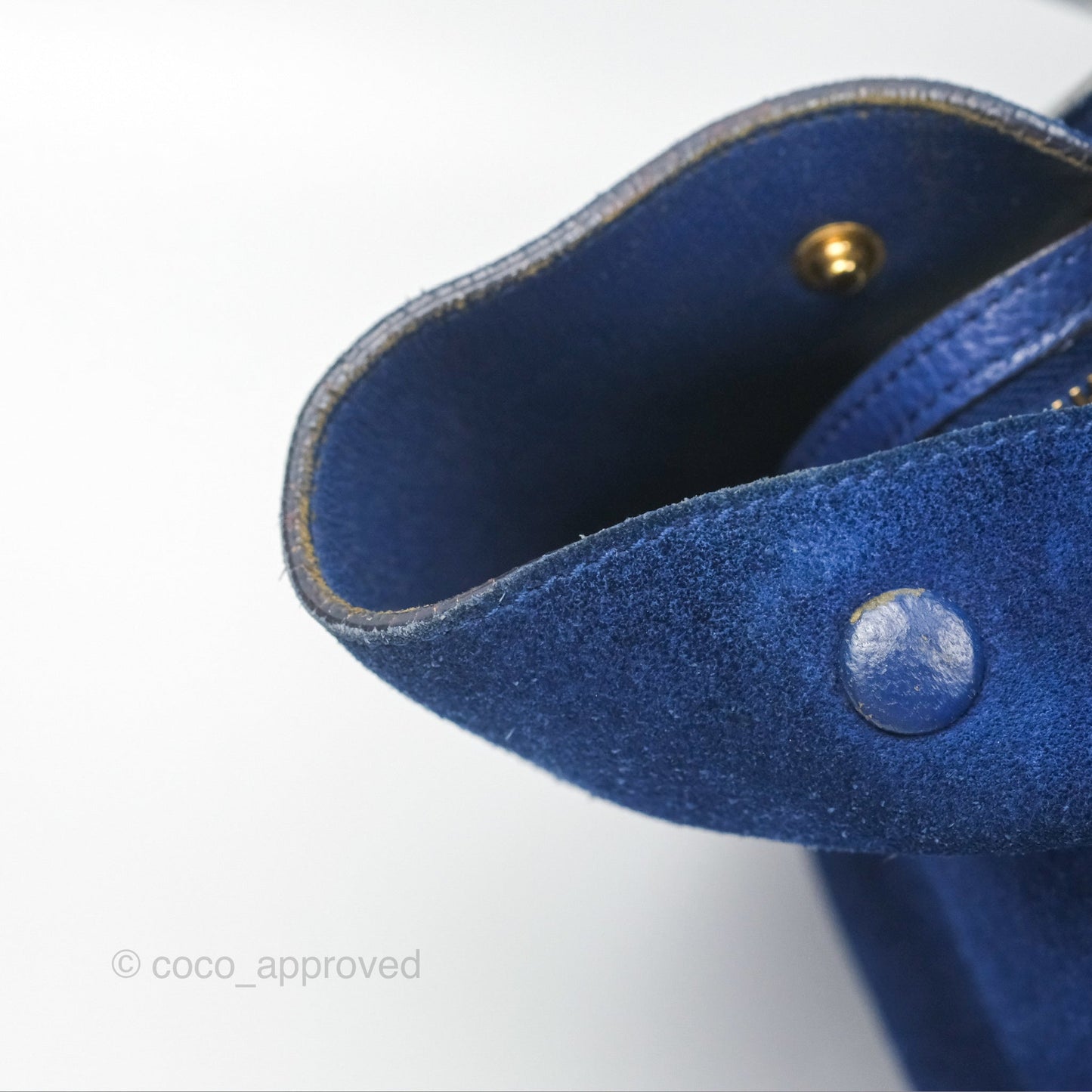 Celine Small Sleek Trapeze Blue Calfskin