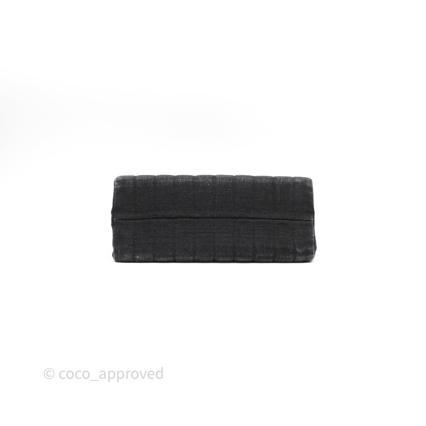 Chanel Vintage Small Flap Bag Black Grosgrain 24K Gold Hardware