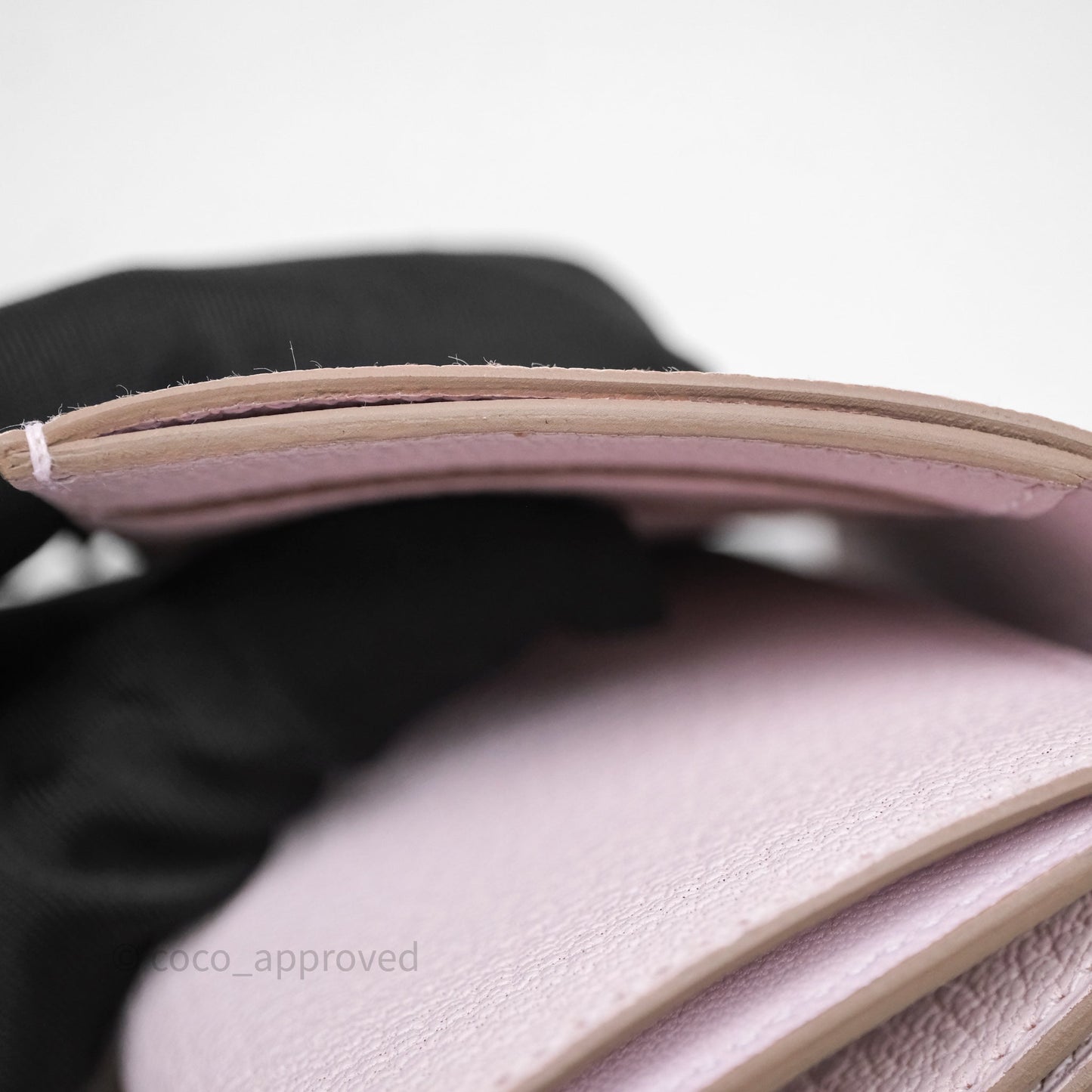 Hermes Bearn Wallet Mauve Pale 09 Palladium Hardware