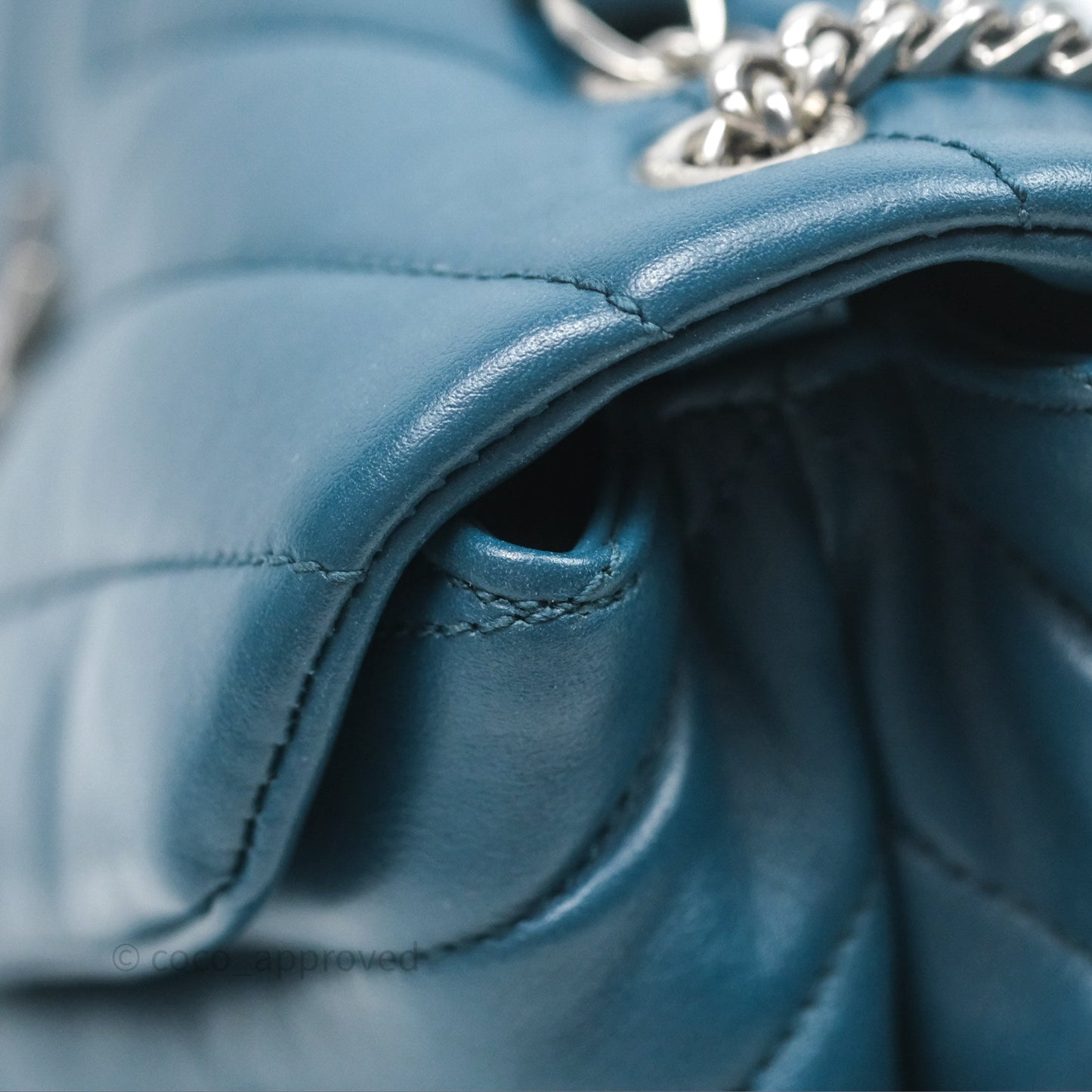 Saint Laurent Loulou Small Flap Bag Turquoise Blue Ruthenum Hardware