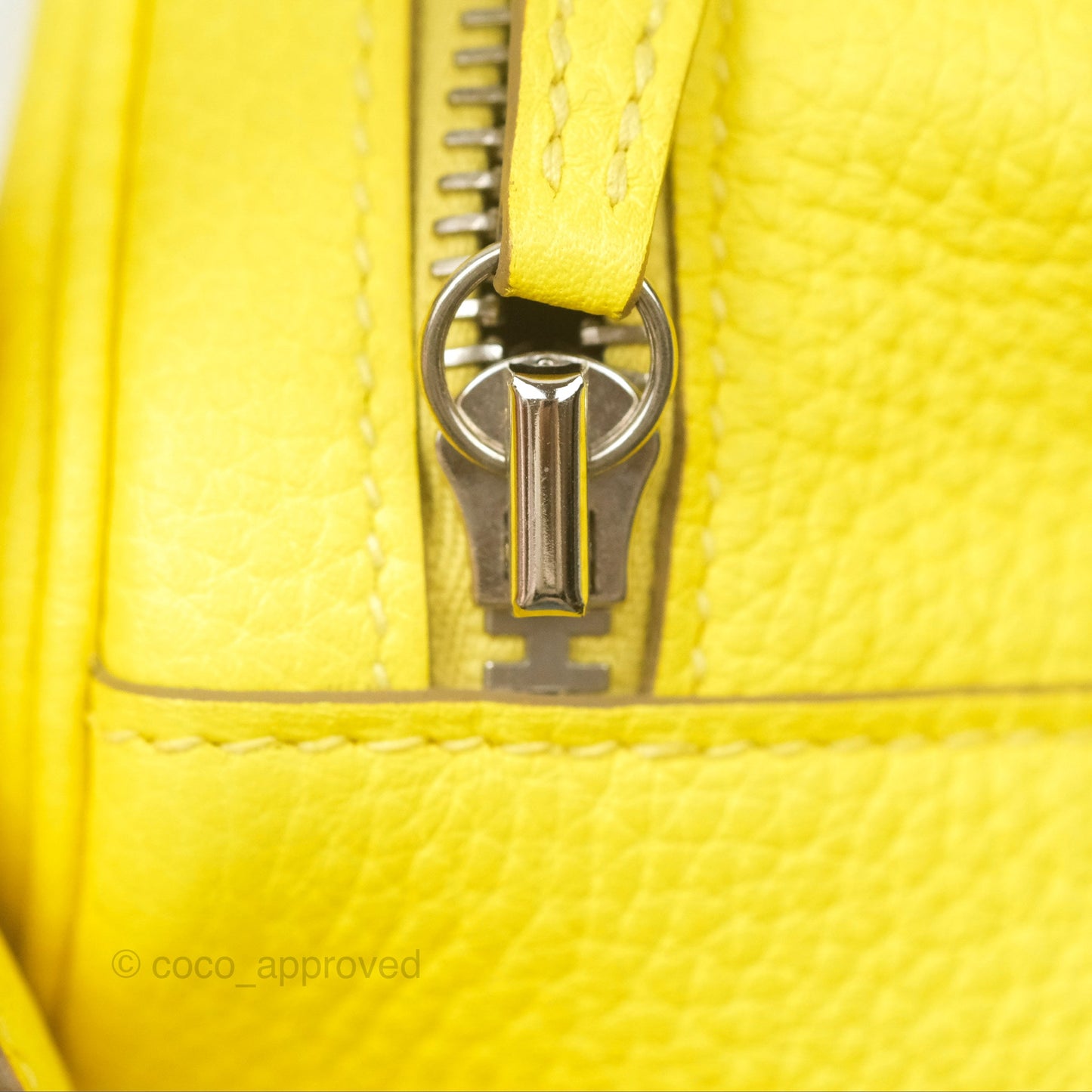Hermès Lindy 30 Celemence Lime 9R Palladium Hardware