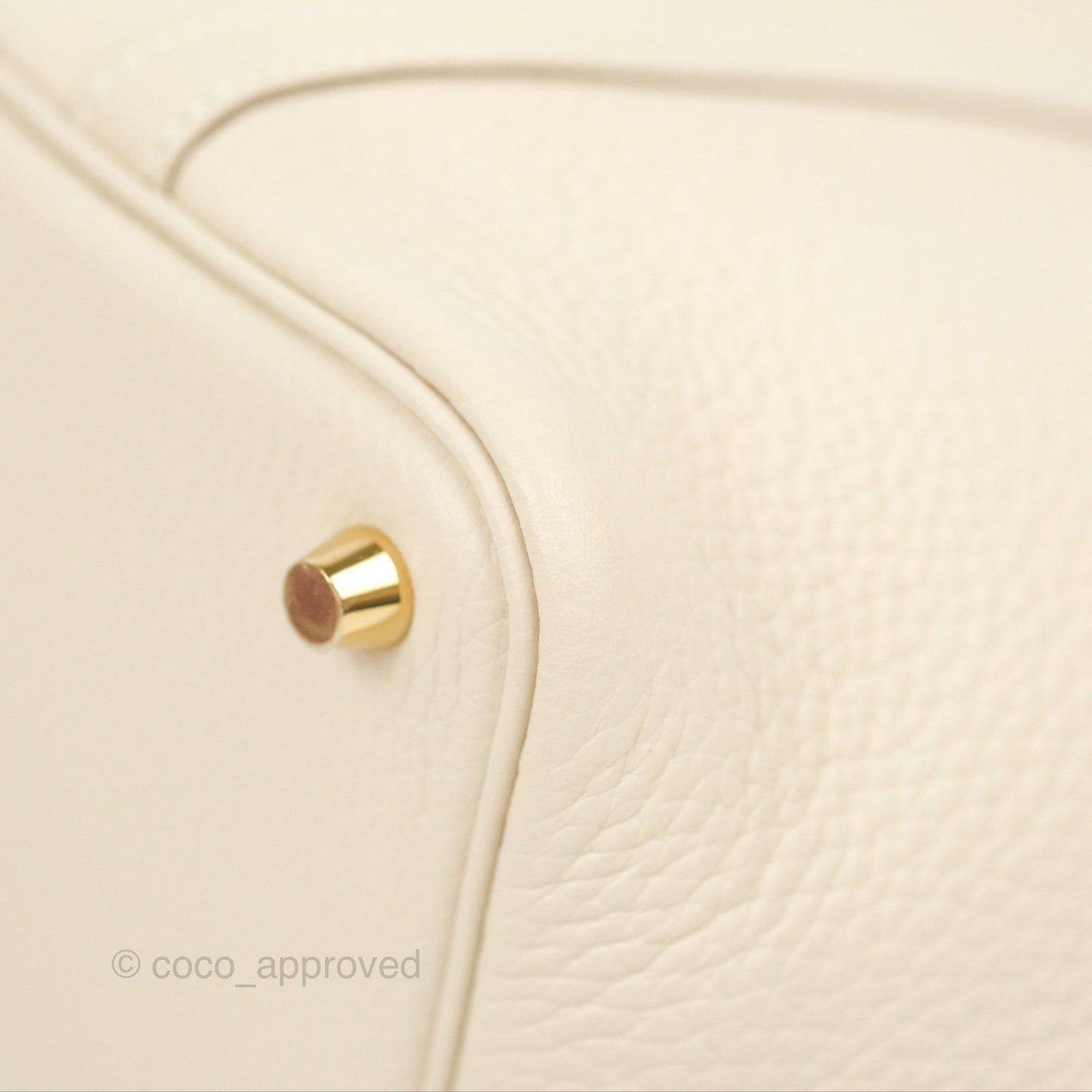 Hermès Picotin Lock 18 Craie Taurillon Clemence Gold Hardware