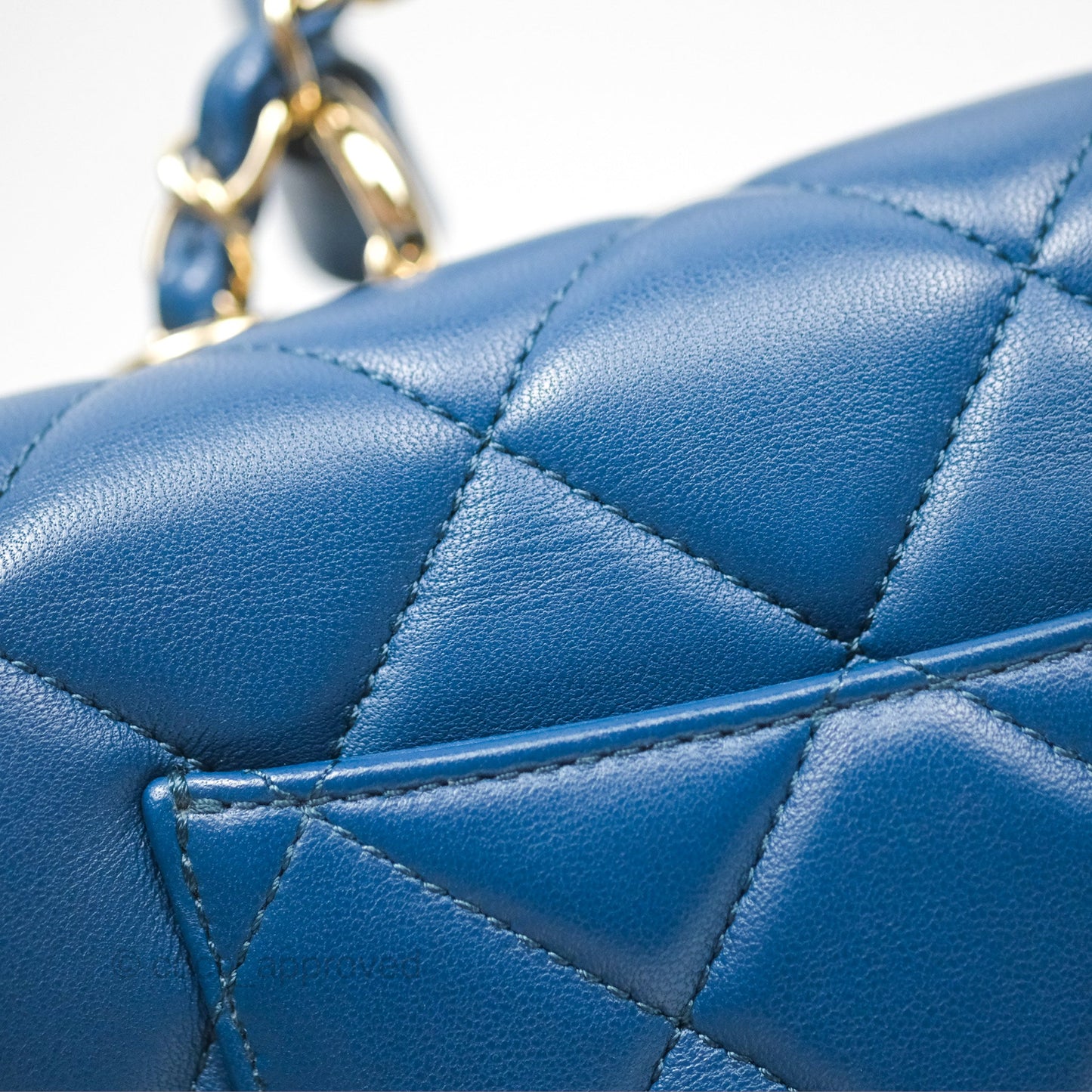 Chanel Medium Trendy CC Navy Blue Lambskin Gold Hardware