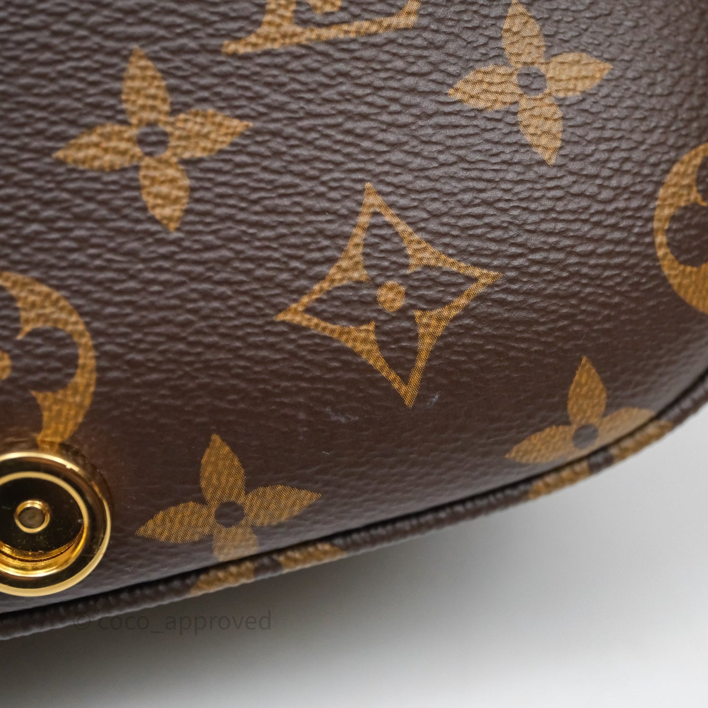 Louis Vuitton Saumur BB Monogram Bag Gold Hardware