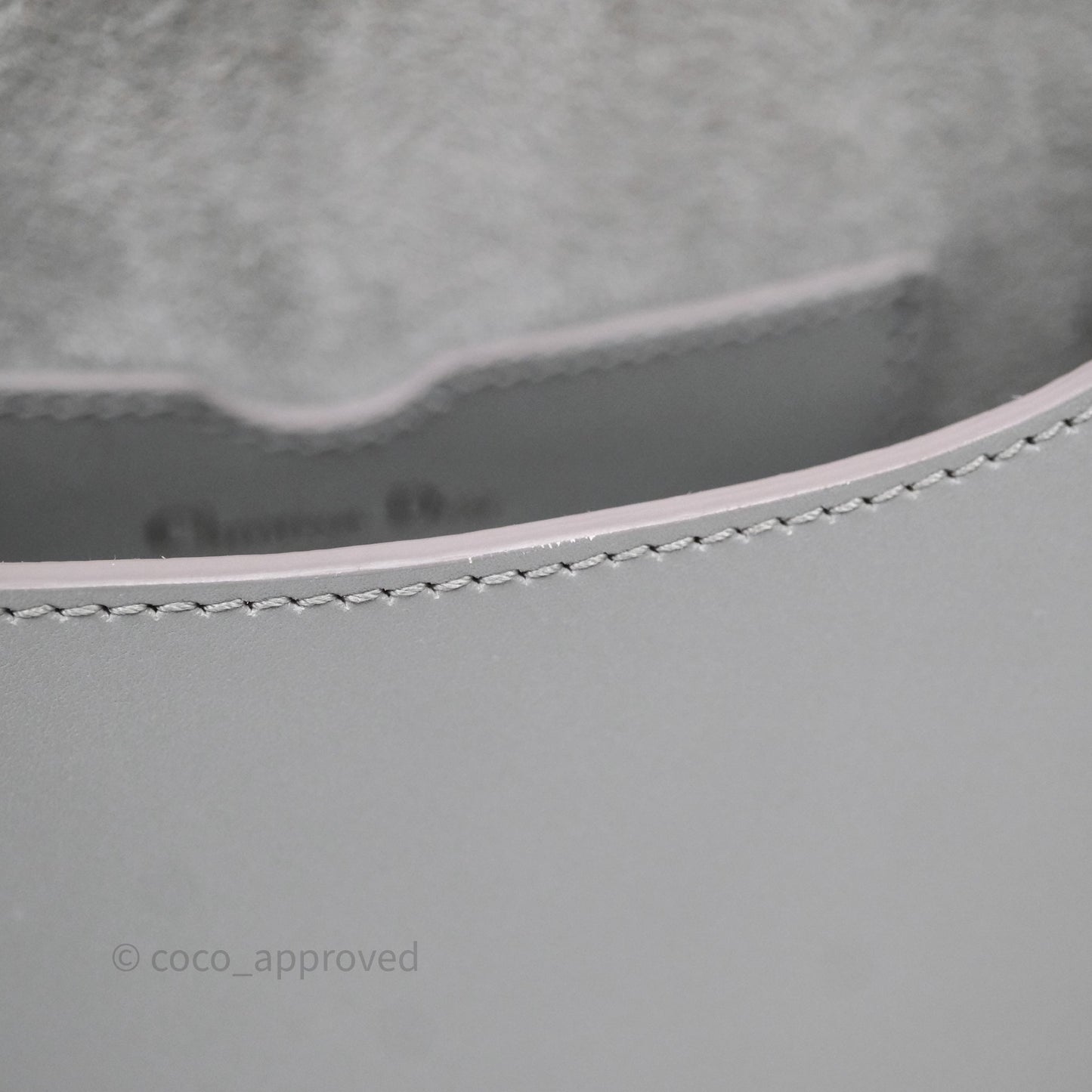 Christian Dior Medium Bobby Flap Grey Box Calfskin