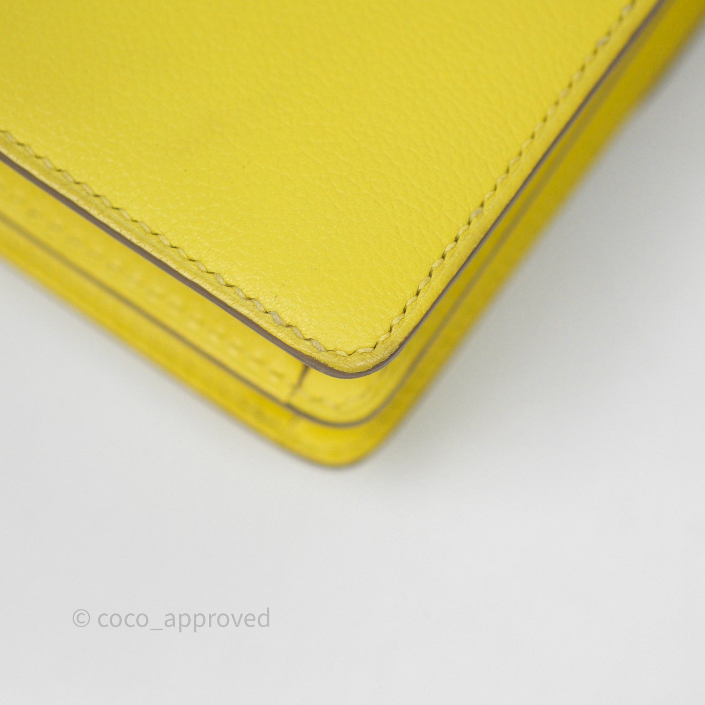 Hermès Roulis Mini 18 Lime 9R Evercolor Gold Hardware