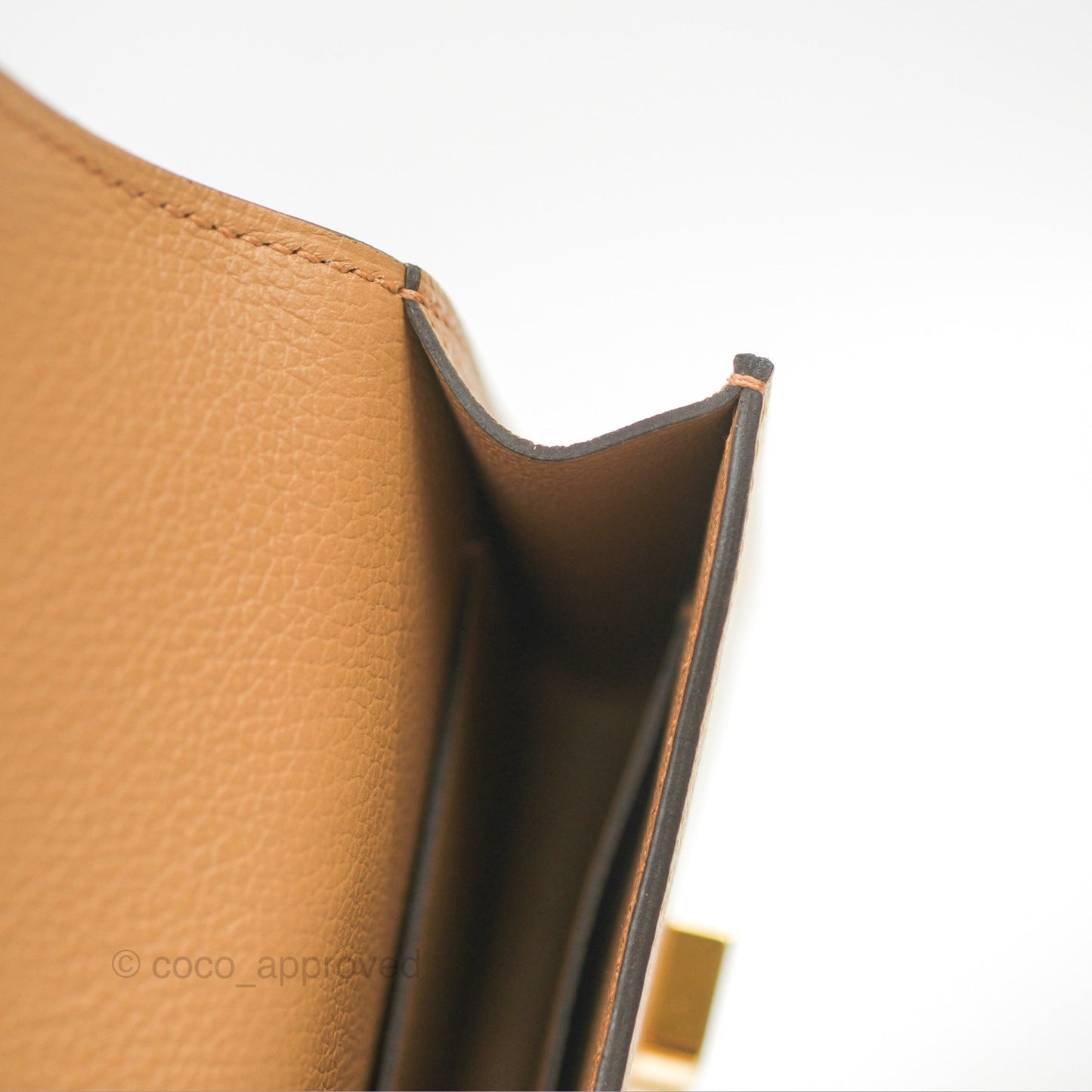 Hermès Constance Slim Wallet Chai/Lime Evercolor Gold Hardware