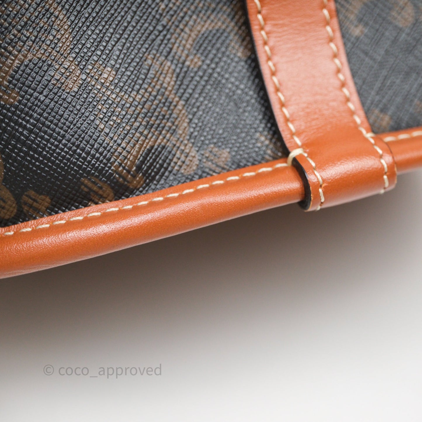 Celine Medium Folco Bag Triomphe Canvas Tan