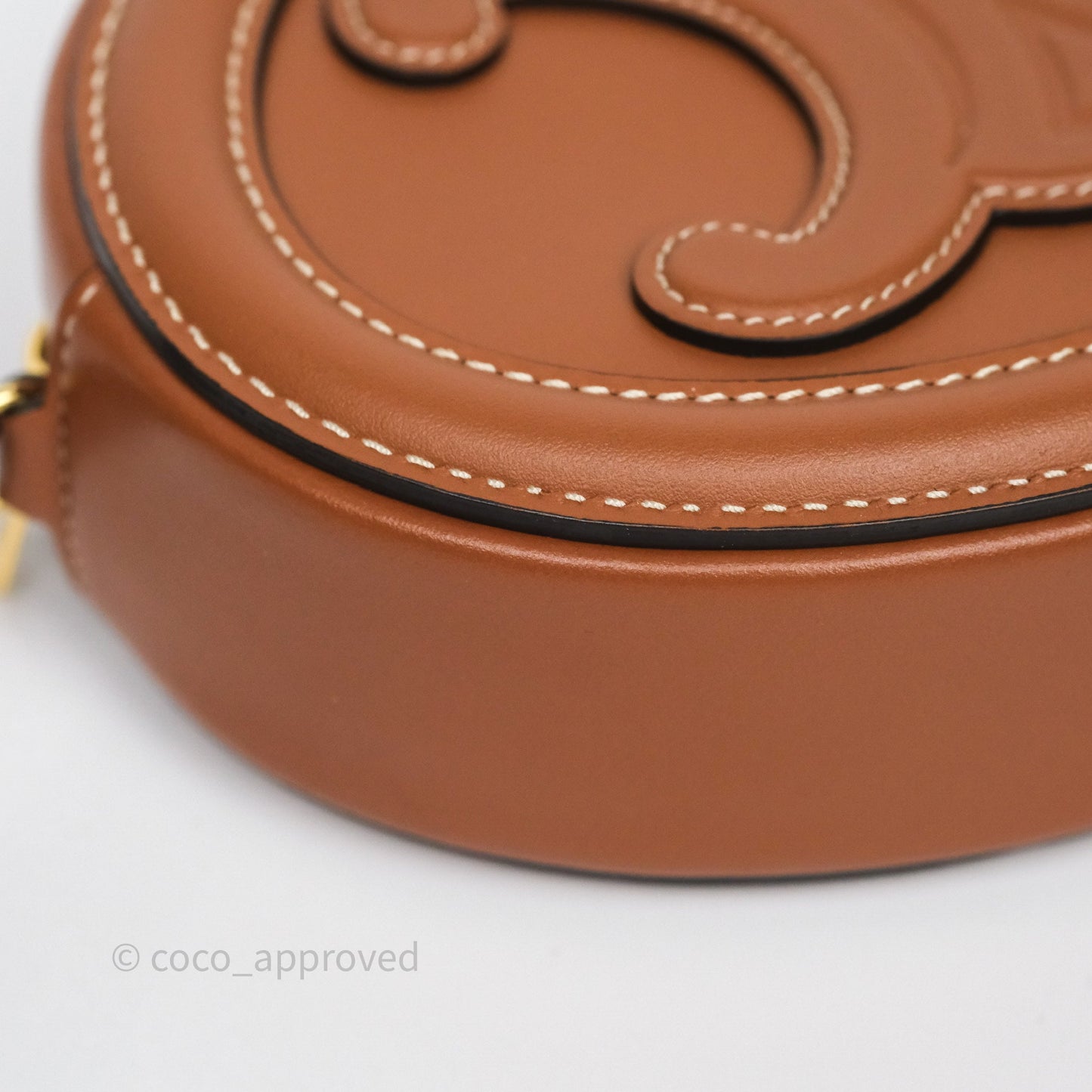 Celine Mini Oval Bag Cuir Triomphe Tan Calfskin