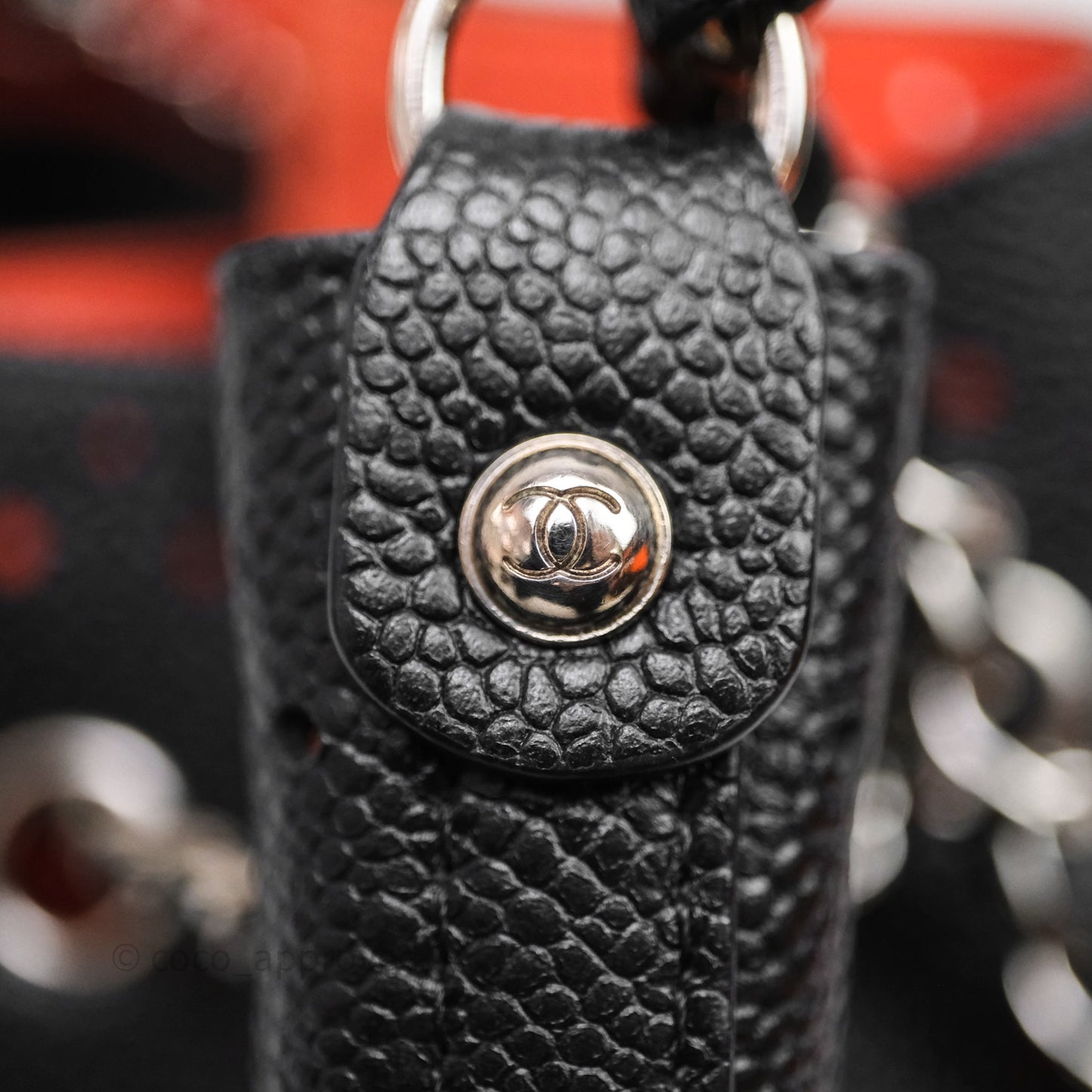 Chanel CC Drawstring Bucket Bag Black Caviar