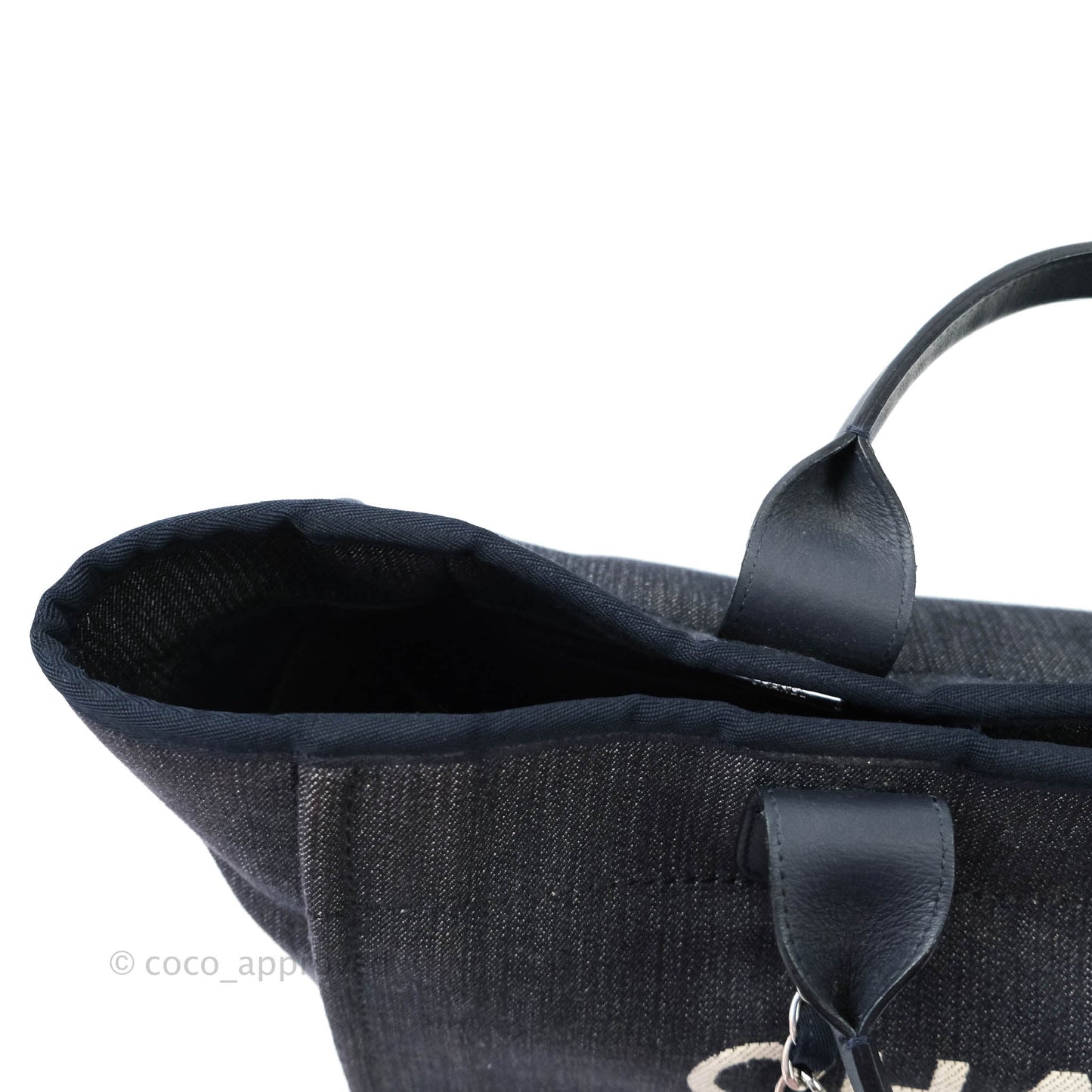 Chanel Canvas Large Deauville Tote Denim