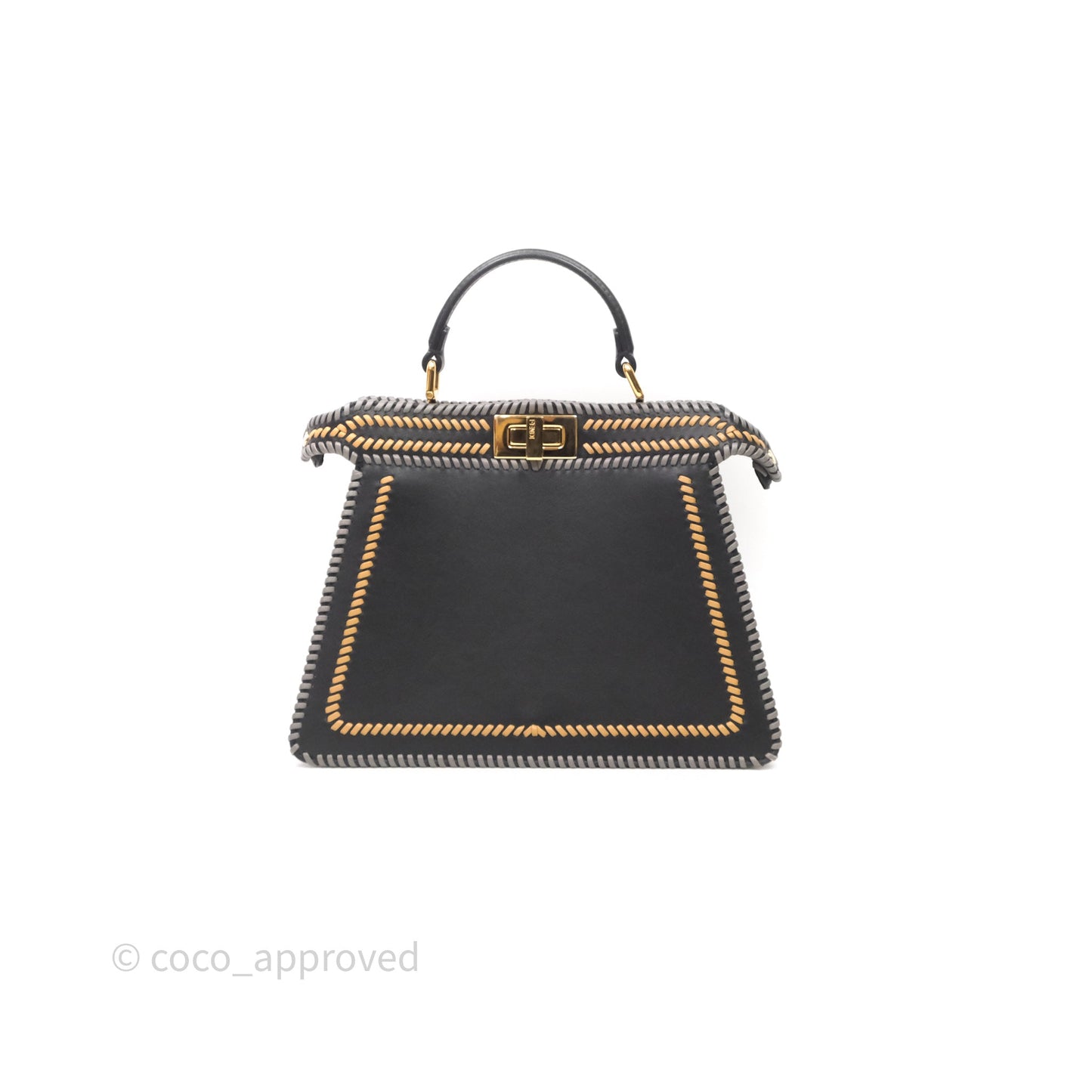 Fendi Small Peekaboo Iseeu Black/ Grey
