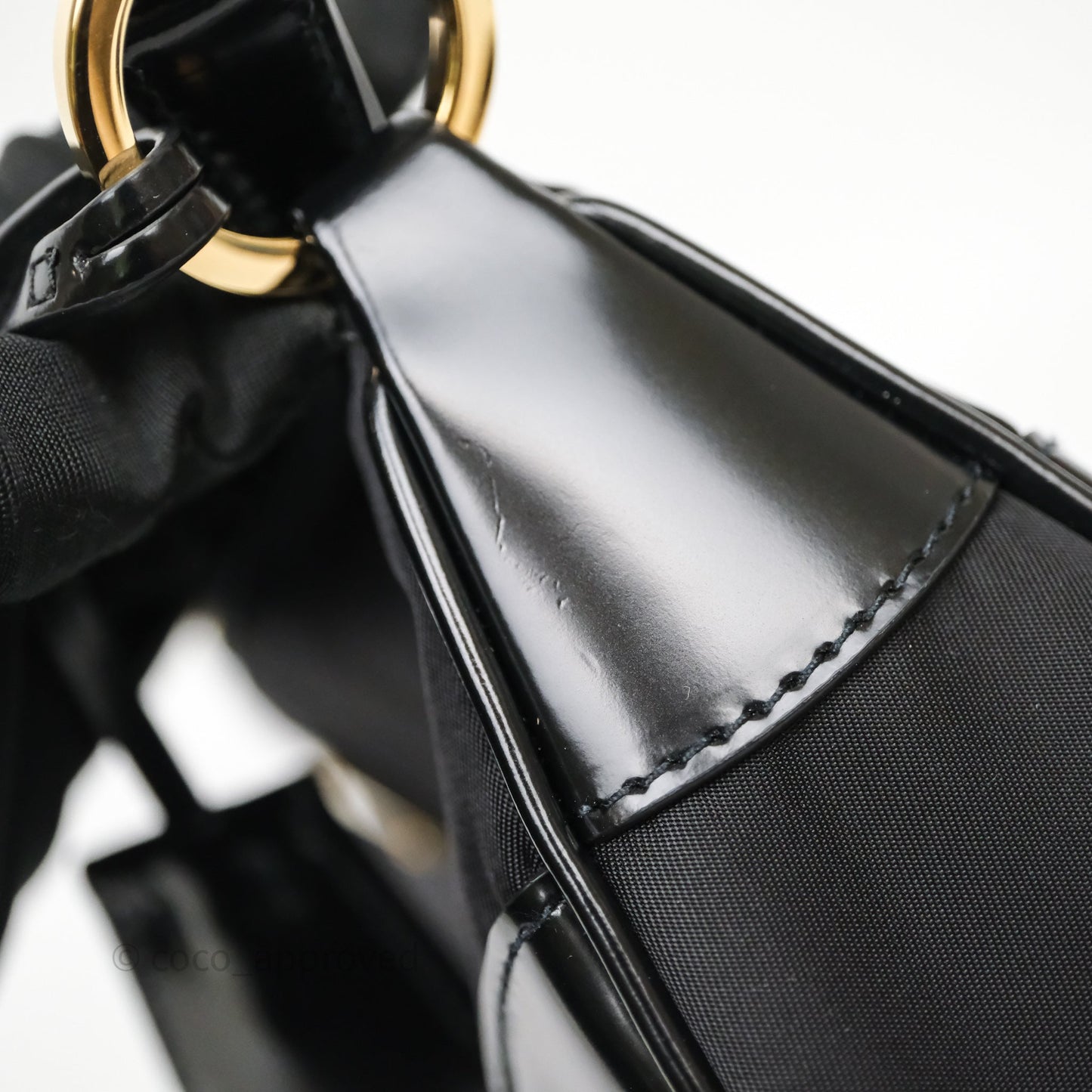 Prada Re-Edition 2002 Re-Nylon Small Shoulder Bag Black Gold Hardware