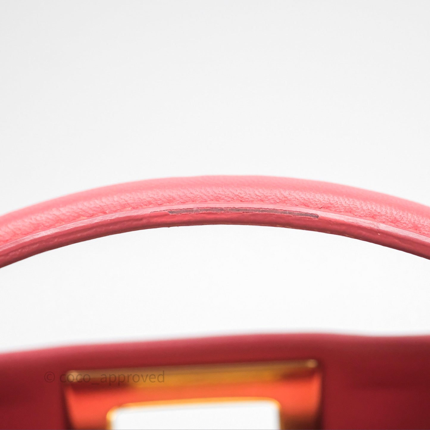 Fendi Nappa Mini Peekaboo Bag Hot Pink